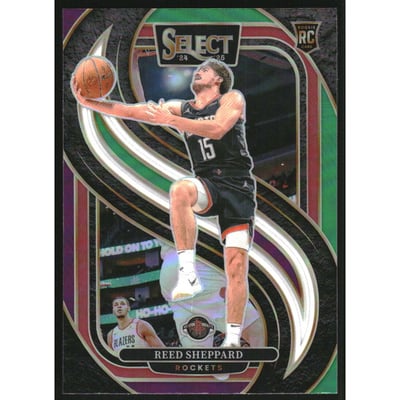 2024-25 Select Green White Purple Prizms #181 Reed Sheppard