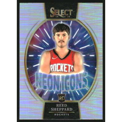 2024-25 Select Neon Icon Silver Prizms #13 Reed Sheppard