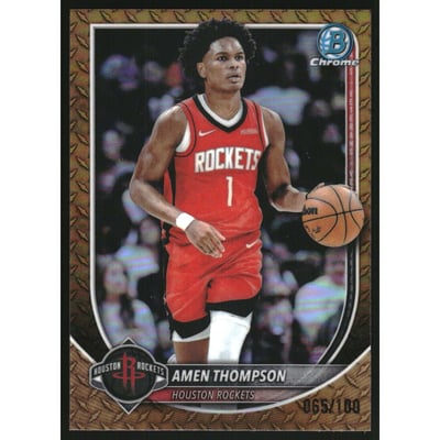 2025-26 Bowman Chrome Steel Metal Refractors #BCV134 Amen Thompson
