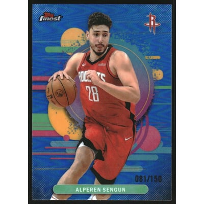 2025-26 Finest Blue Refractors #173 Alperen Sengun U
