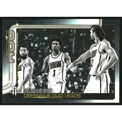 2025-26 Topps Blackout #297 Blastoff!/Fred VanVleet/Amen Thompson/Steven Adams
