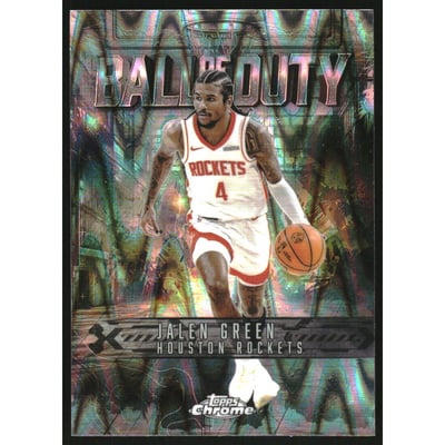 2025-26 Topps Chrome Ball of Duty RayWave Refractors #BD8 Jalen Green