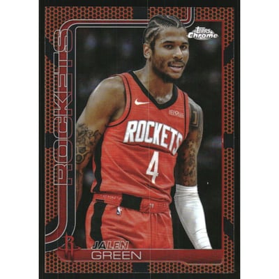 2025-26 Topps Chrome Basketball Refractors #58 Jalen Green
