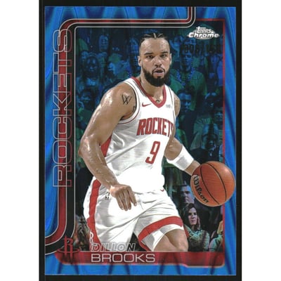 2025-26 Topps Chrome RayWave Blue Refractors #70 Dillon Brooks