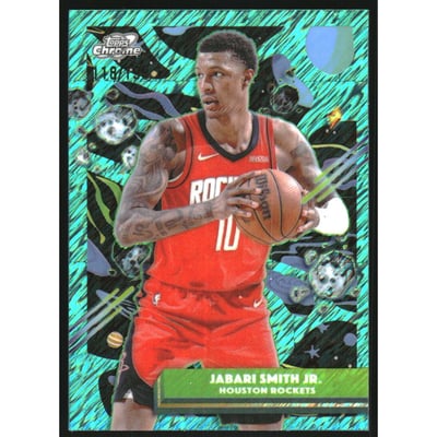 2025-26 Topps Cosmic Chrome Aqua Equinox Refractors #113 Terrence Shannon Jr.