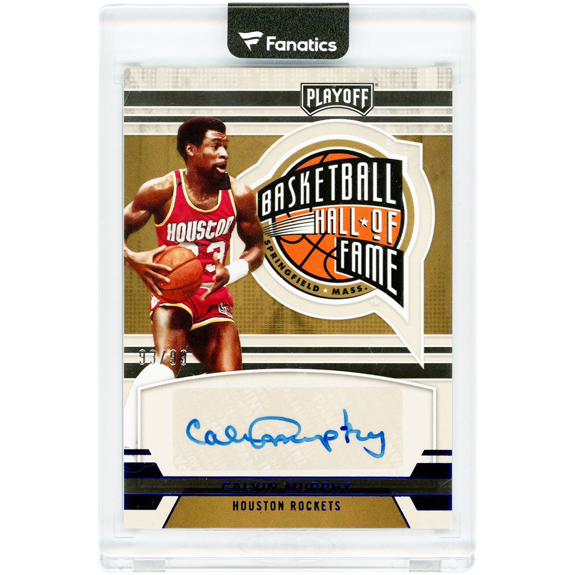 Carte autographiée de Calvin Murphy (Houston Rockets) 2021-22 Panini Chronicles Playoff Basketball Hall Of Fame #HOF-CLV #93/99