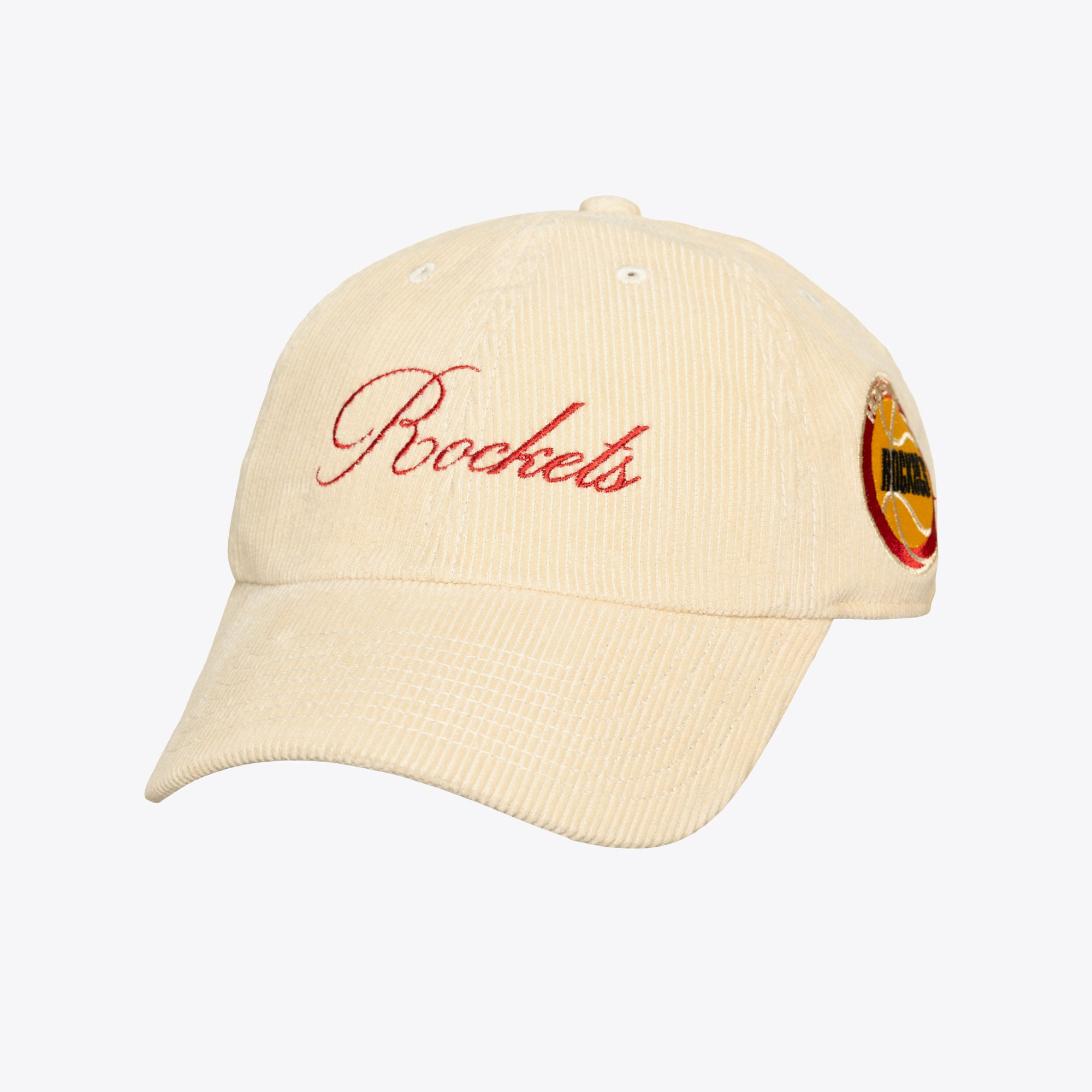 Houston Rockets Cream Hardwood Classics Heritage Hues Corded 1904 Dad Adjustable Hat