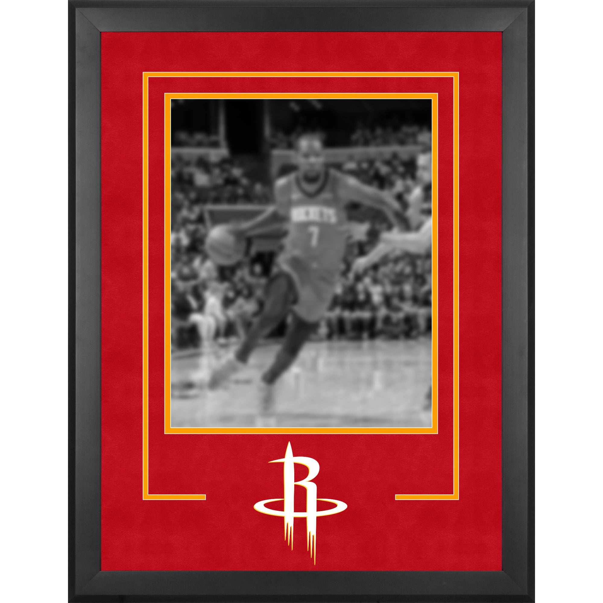 Cadre photo vertical de luxe Houston Rockets 16" x 20" avec logo de l'équipe