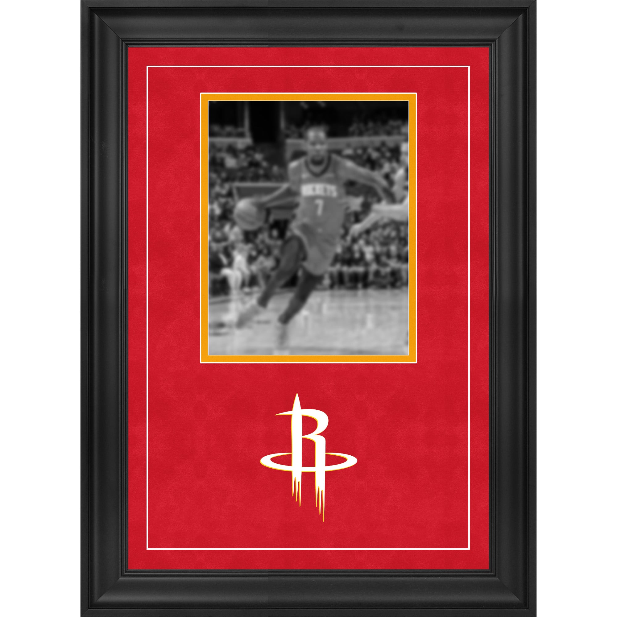 Cadre photo vertical de luxe 8" x 10" des Houston Rockets avec logo de l'équipe