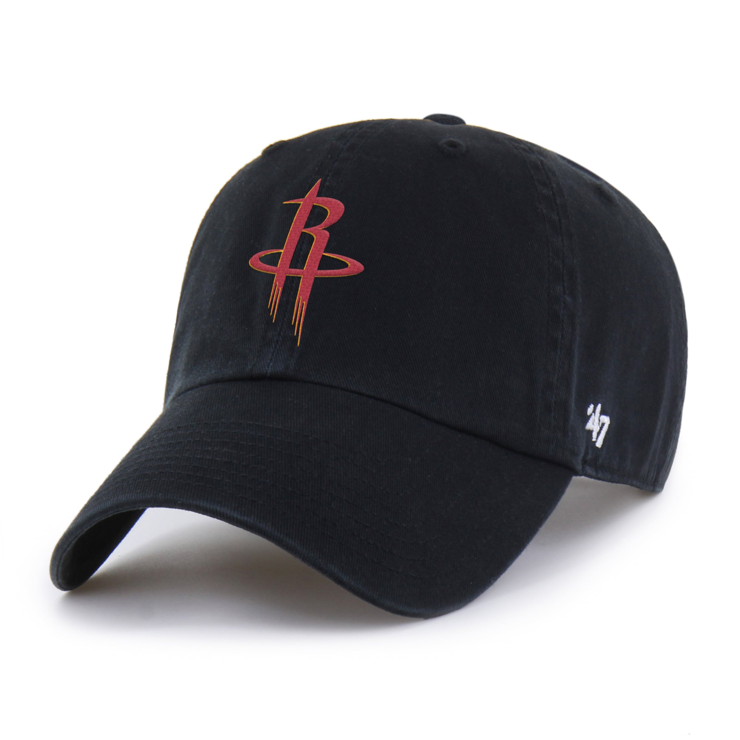 Men's Houston Rockets '47 Black Primary Clean Up Adjustable Hat