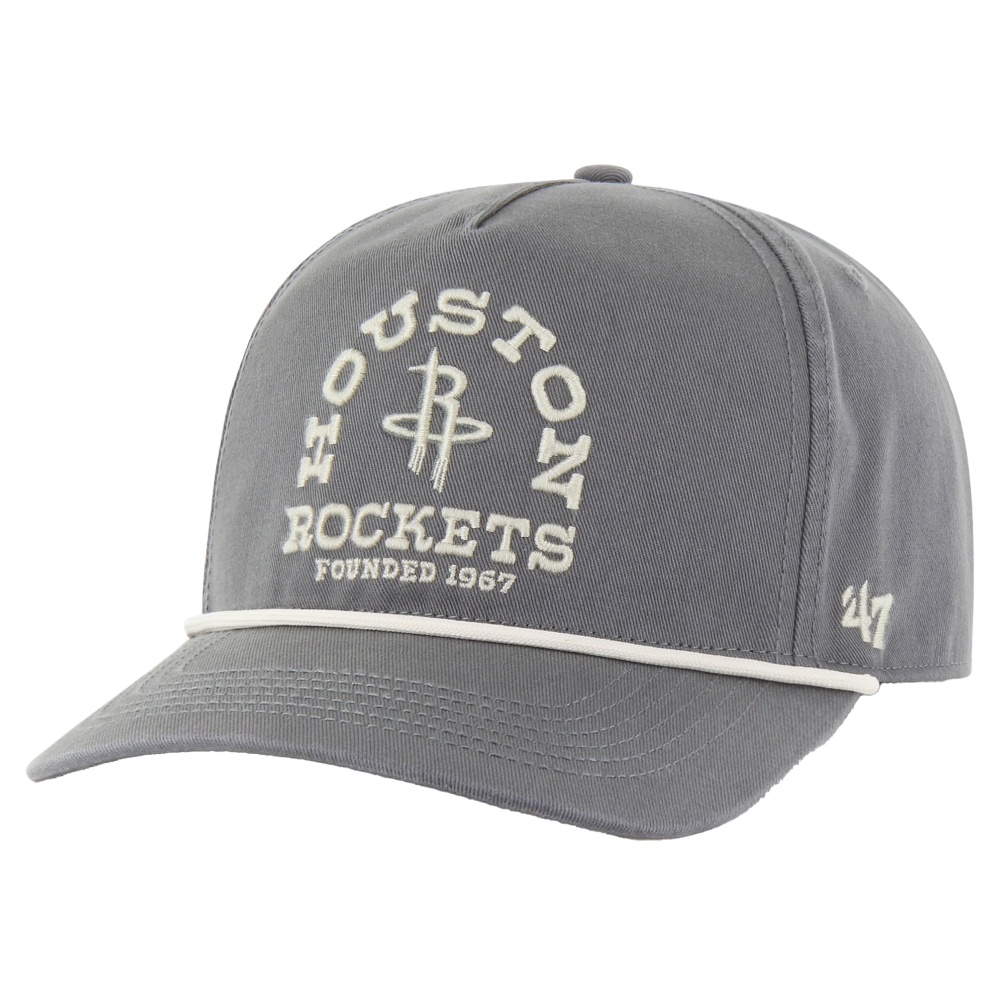 Men's Houston Rockets '47 Charcoal Canyon Ranchero Hitch Adjustable Hat