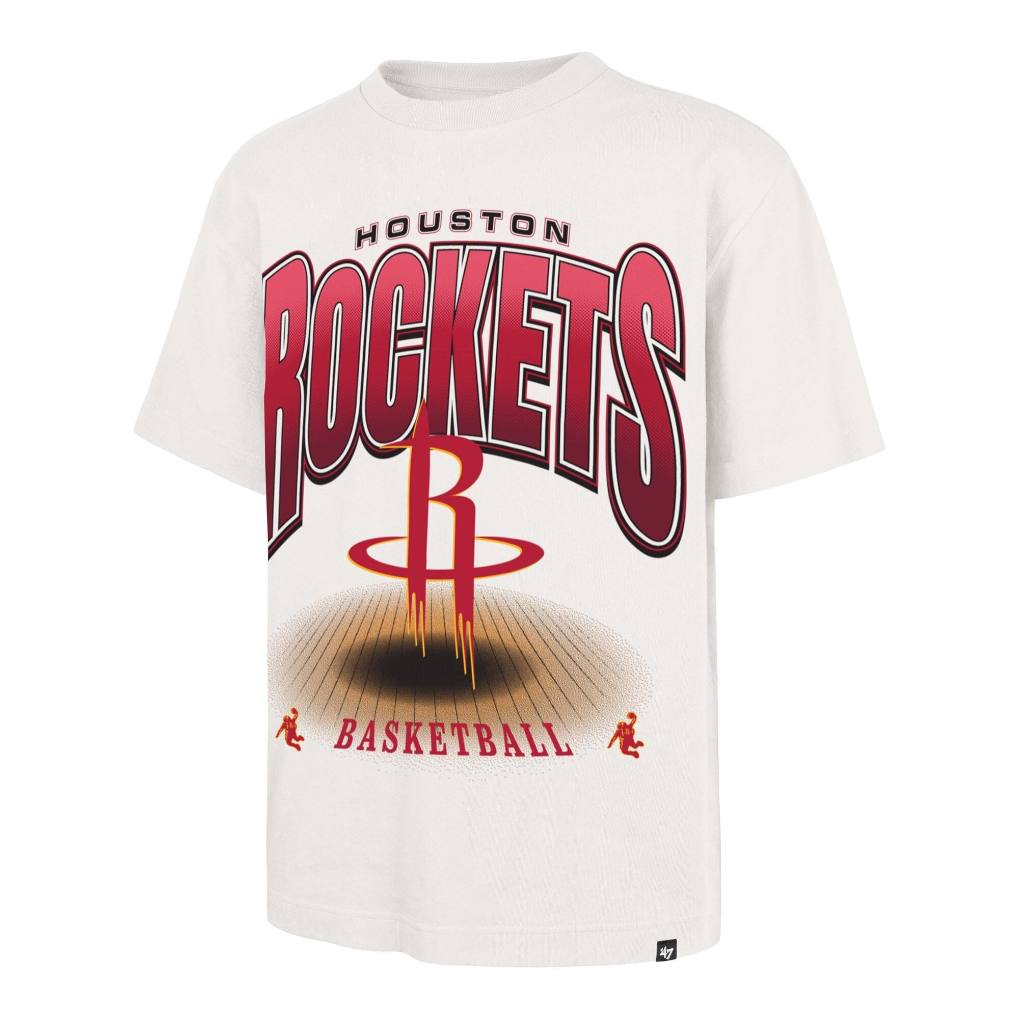 T-shirt homme '47 Cream Houston Rockets Team Flex Foundation
