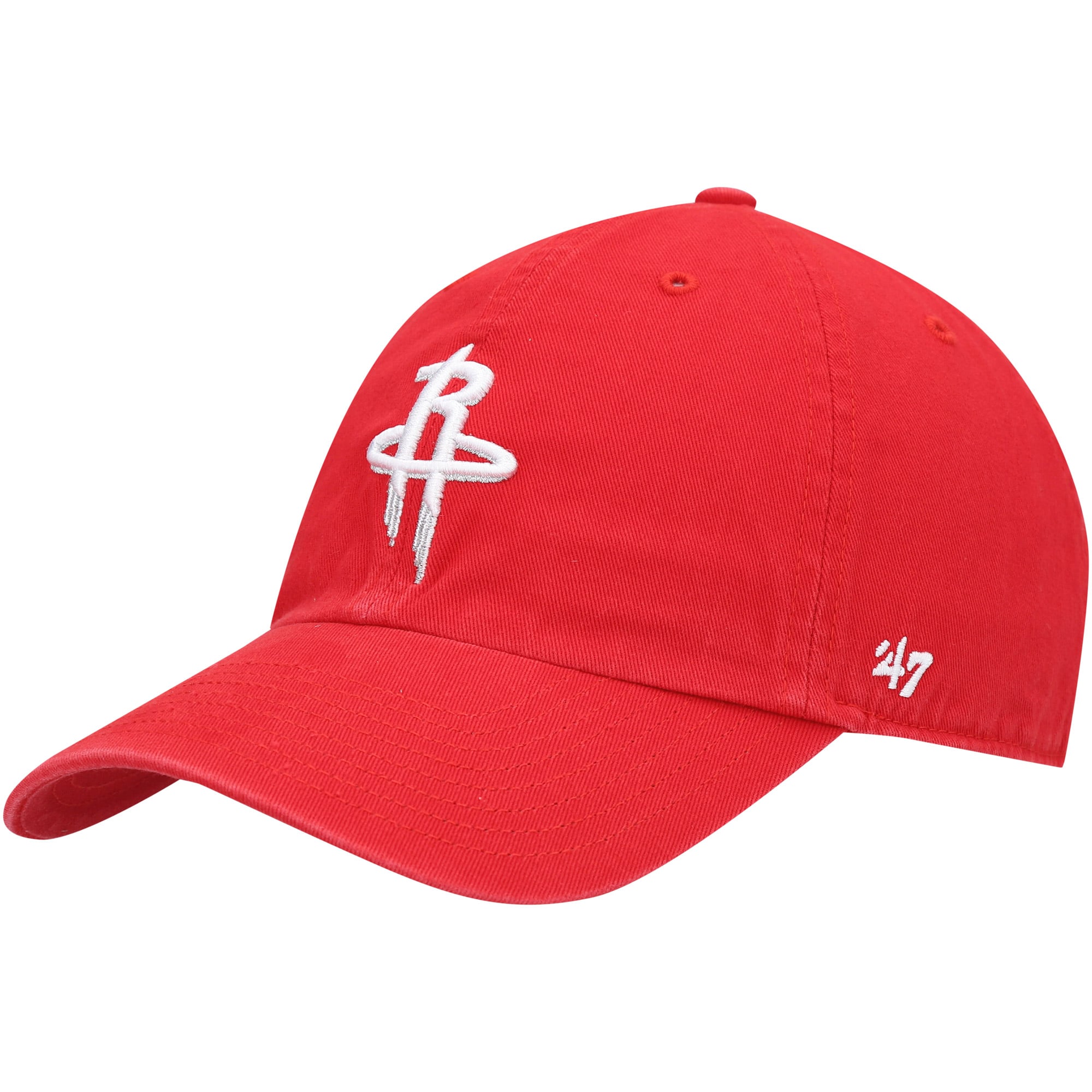 Men's Houston Rockets '47 Red Core Logo Clean Up Adjustable Hat