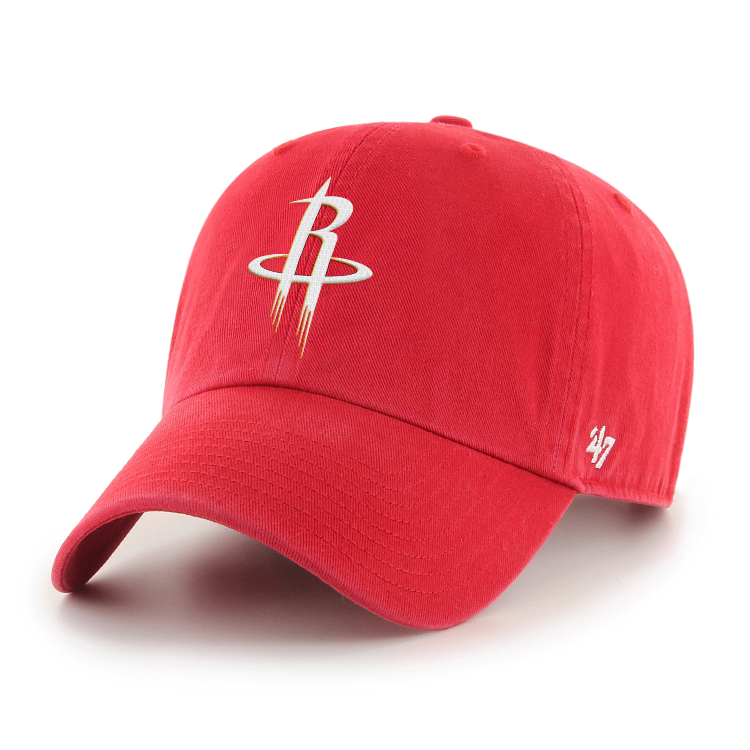 Men's Houston Rockets '47 Red Primary Clean Up Adjustable Hat