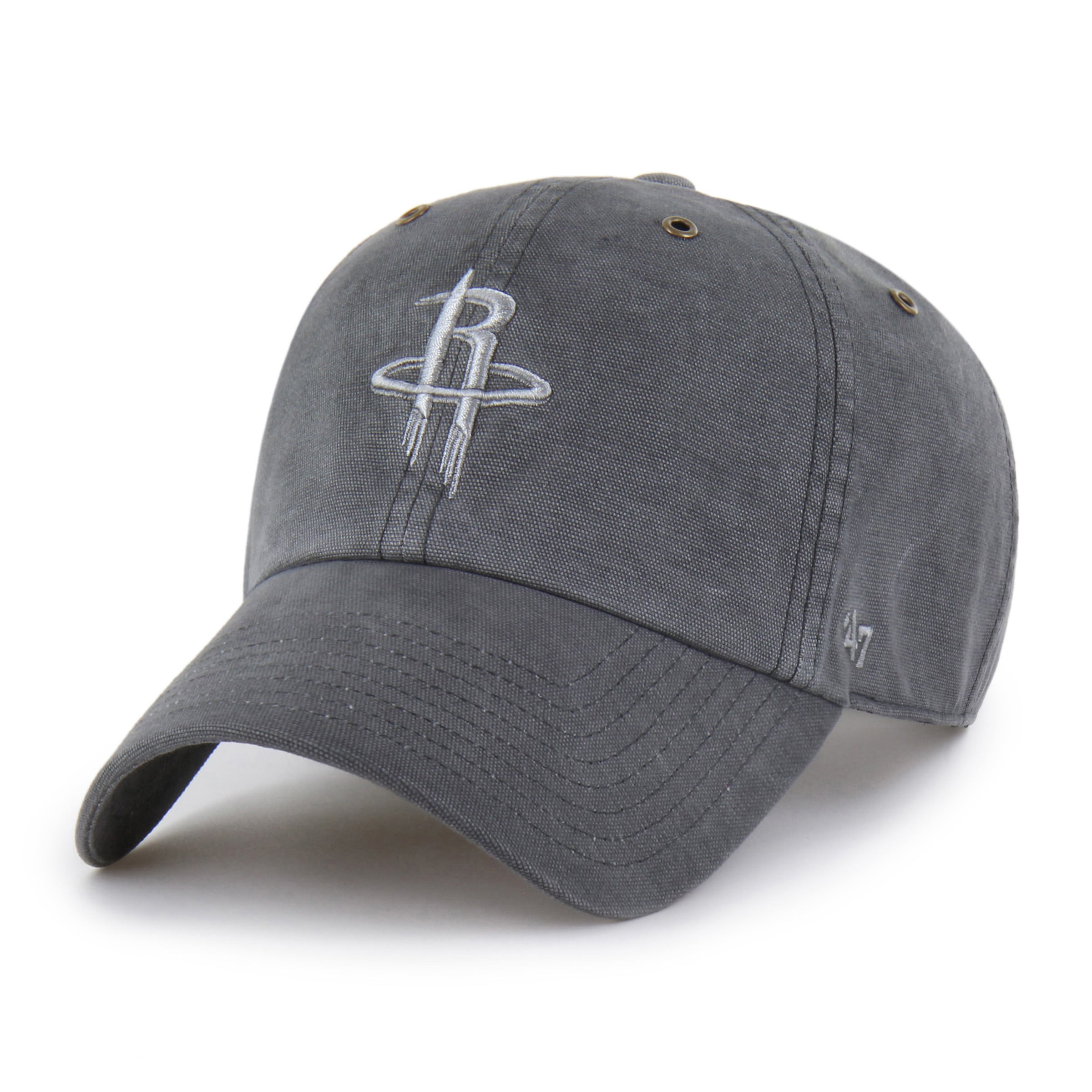 Men's Carhartt x '47  Charcoal Houston Rockets Clean Up Adjustable Hat