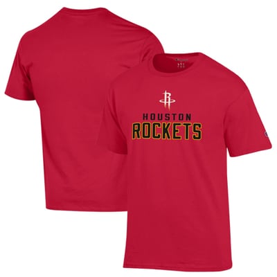 Houston Rockets Champion Jersey Cotton T-Shirt - Red