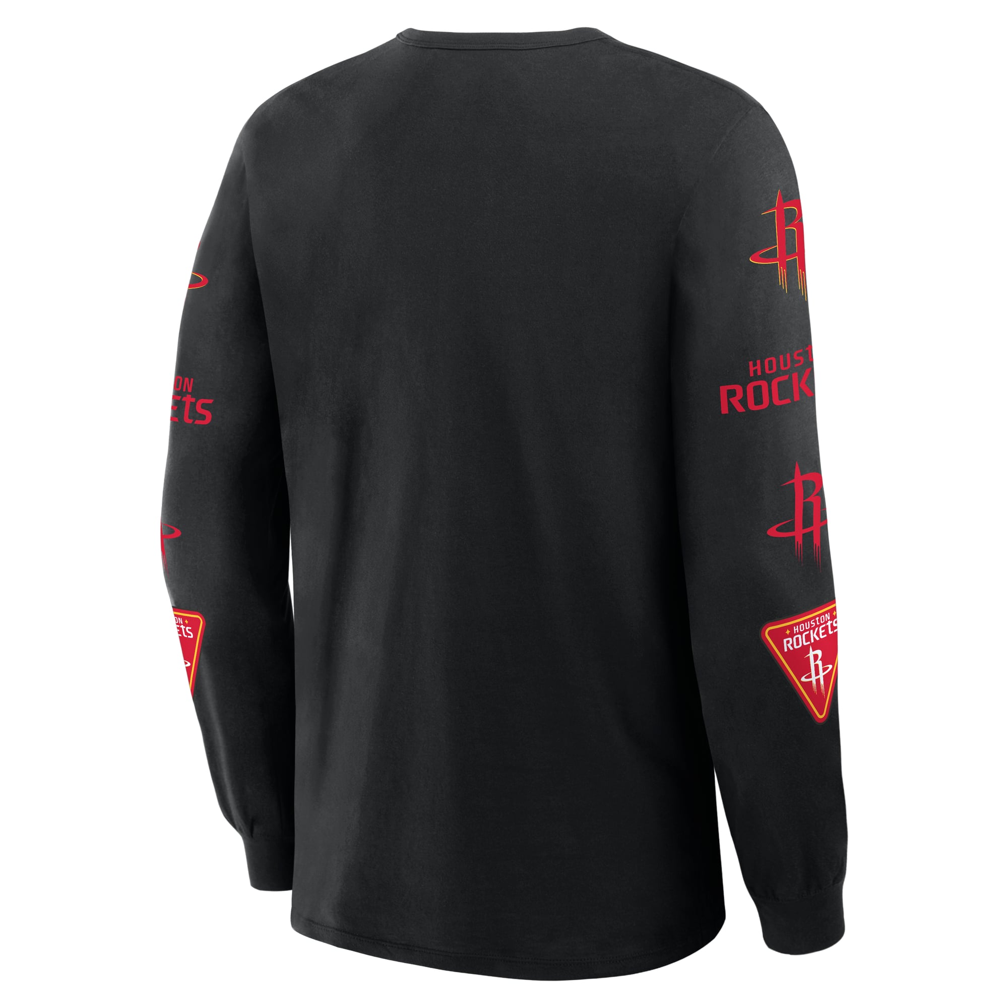 Men's Fanatics  Black Houston Rockets Jump Higher Legacy Long Sleeve T-Shirt