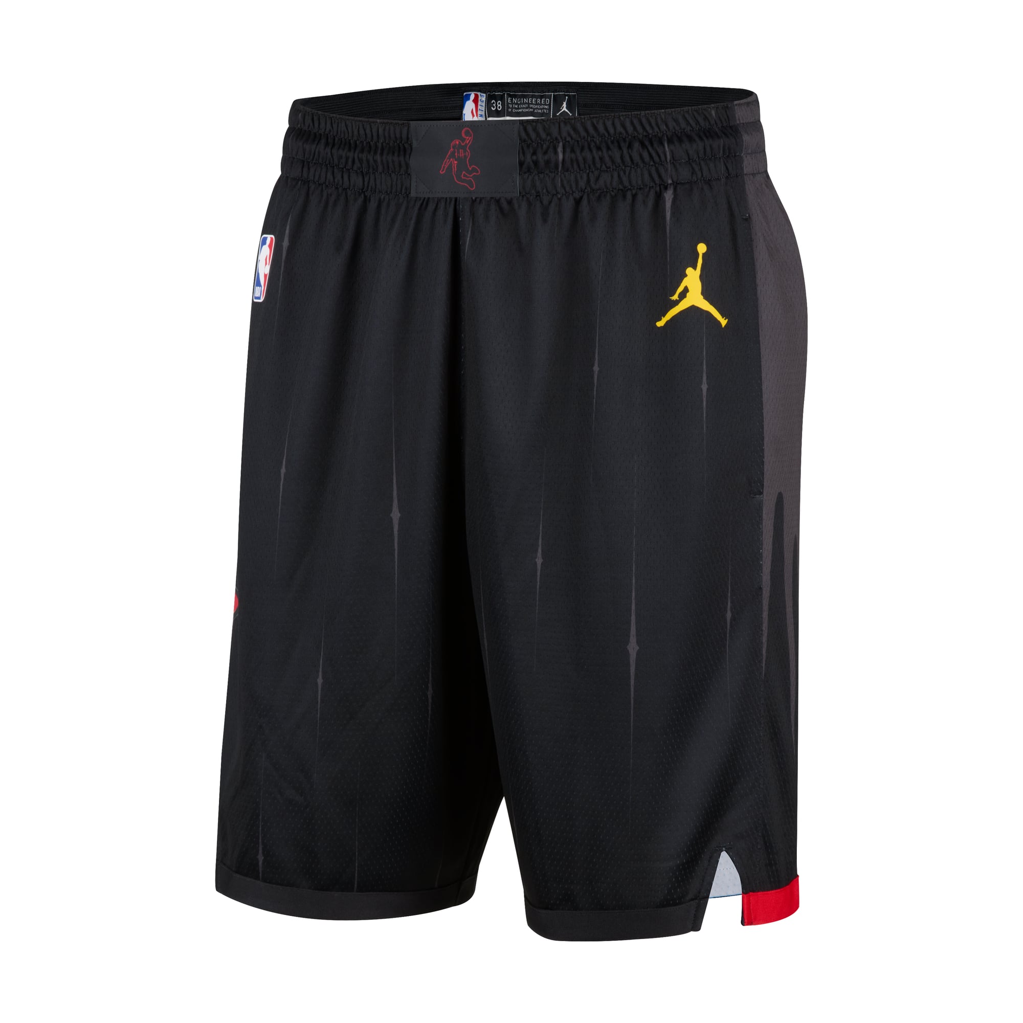 Short Swingman Jordan Brand noir Houston Rockets Statement Edition pour homme