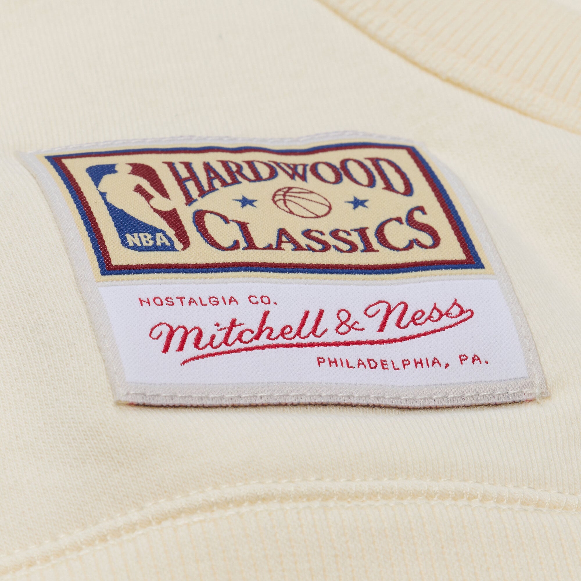 Men's Mitchell & Ness Cream Houston Rockets Walk-Off Fleece Hoodie