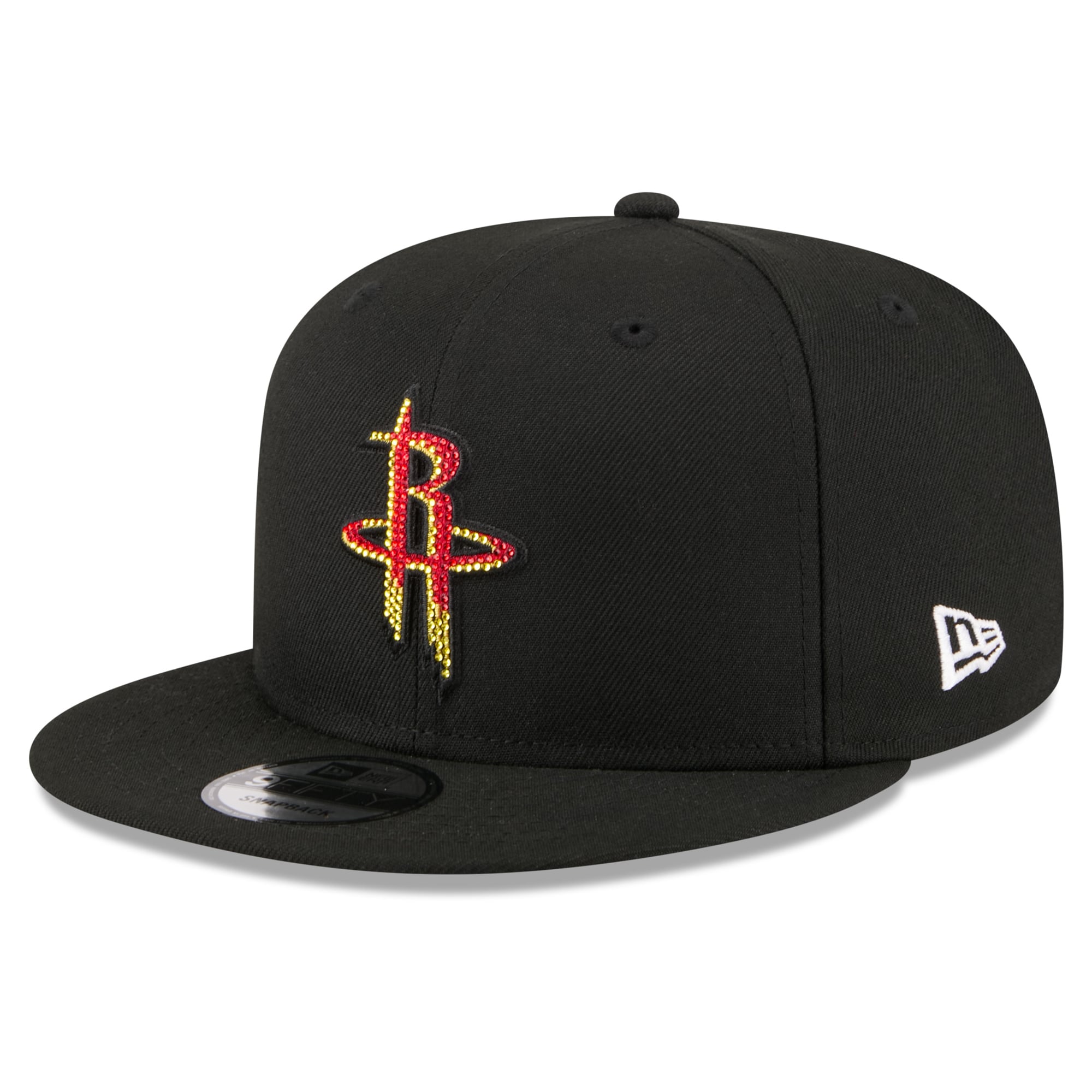 Men's Houston Rockets New Era Black 2026 NBA Draft Crystal 9FIFTY Snapback Hat
