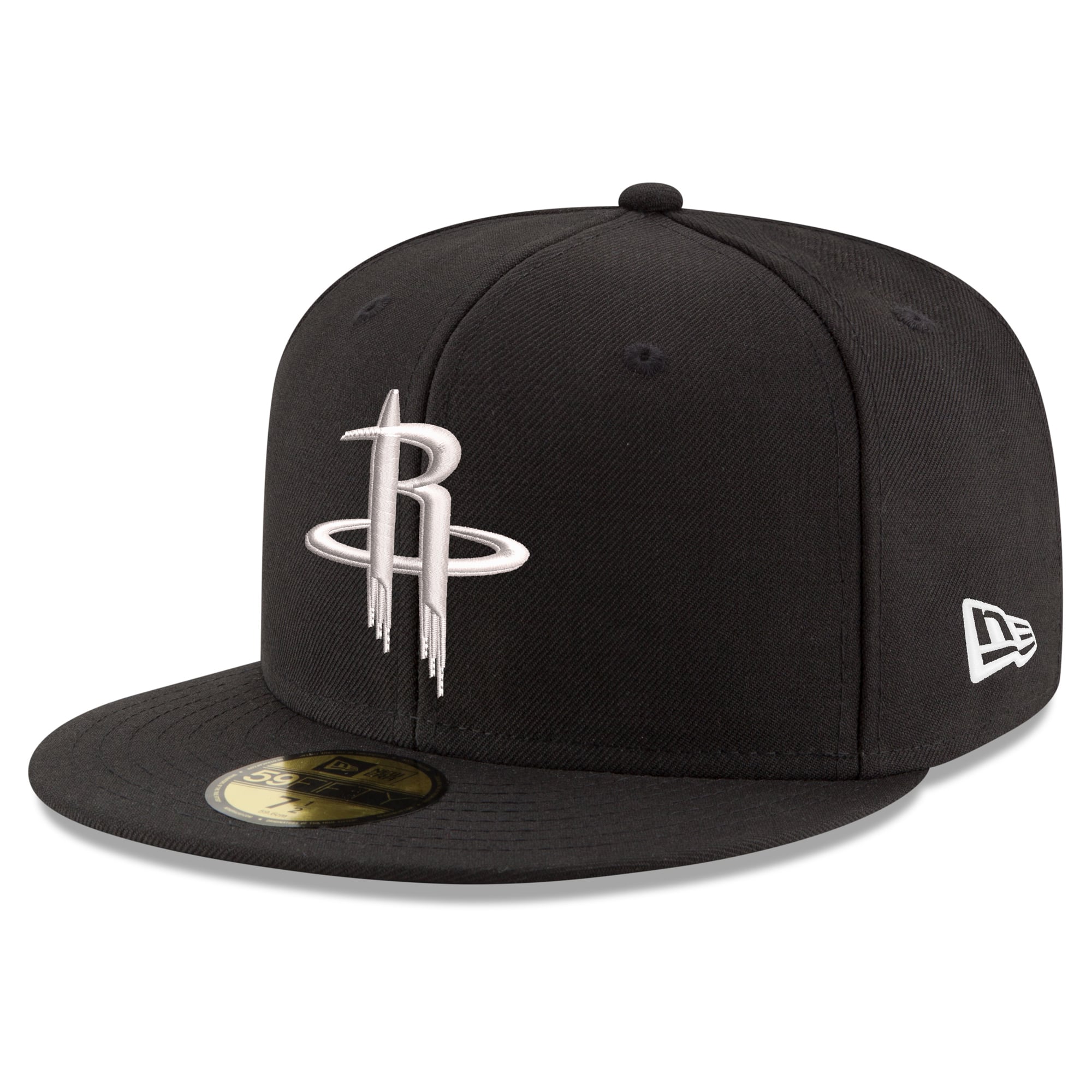 Men's New Era Black Houston Rockets 59FIFTY Fitted Hat