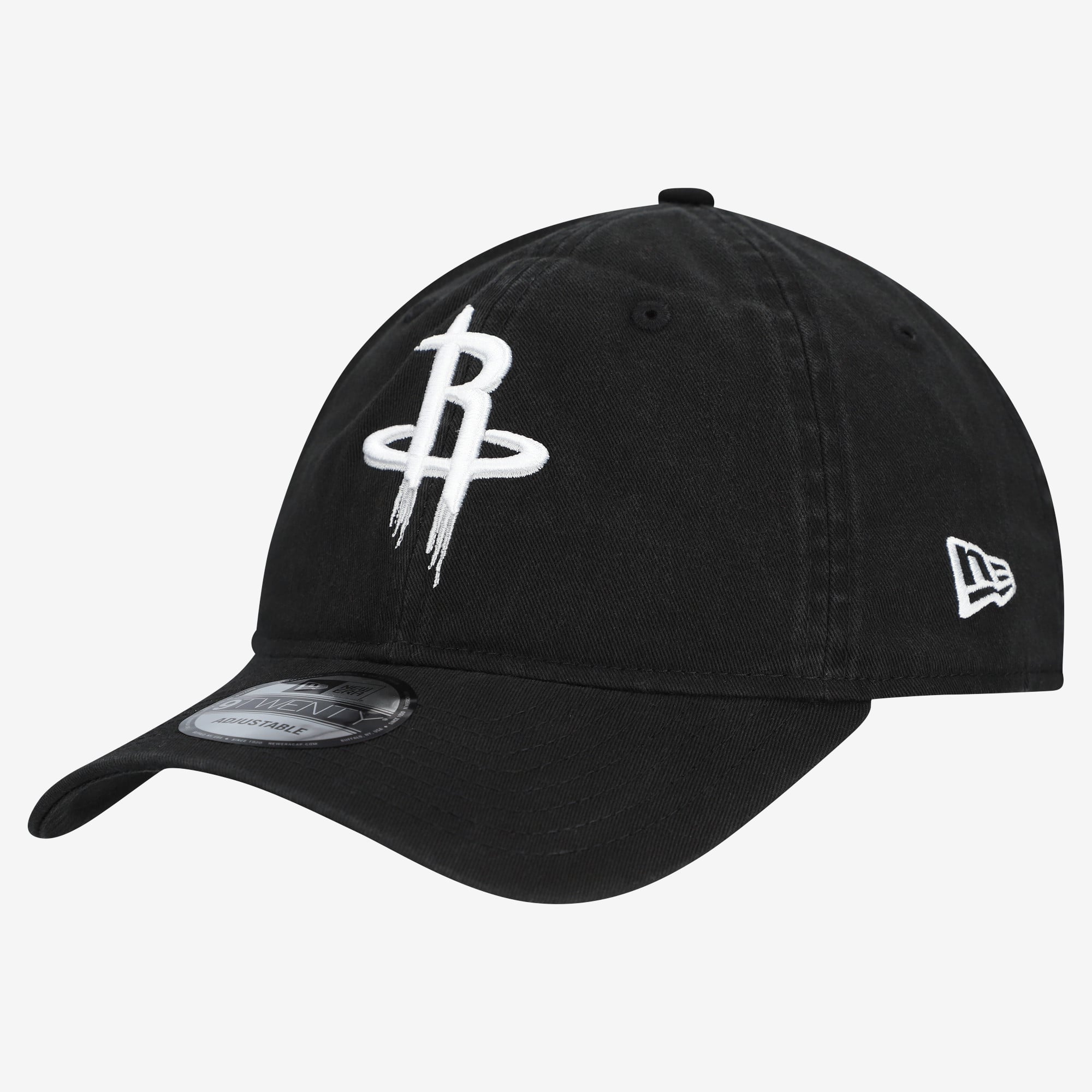 Men's Houston Rockets New Era Black 9TWENTY Adjustable Hat