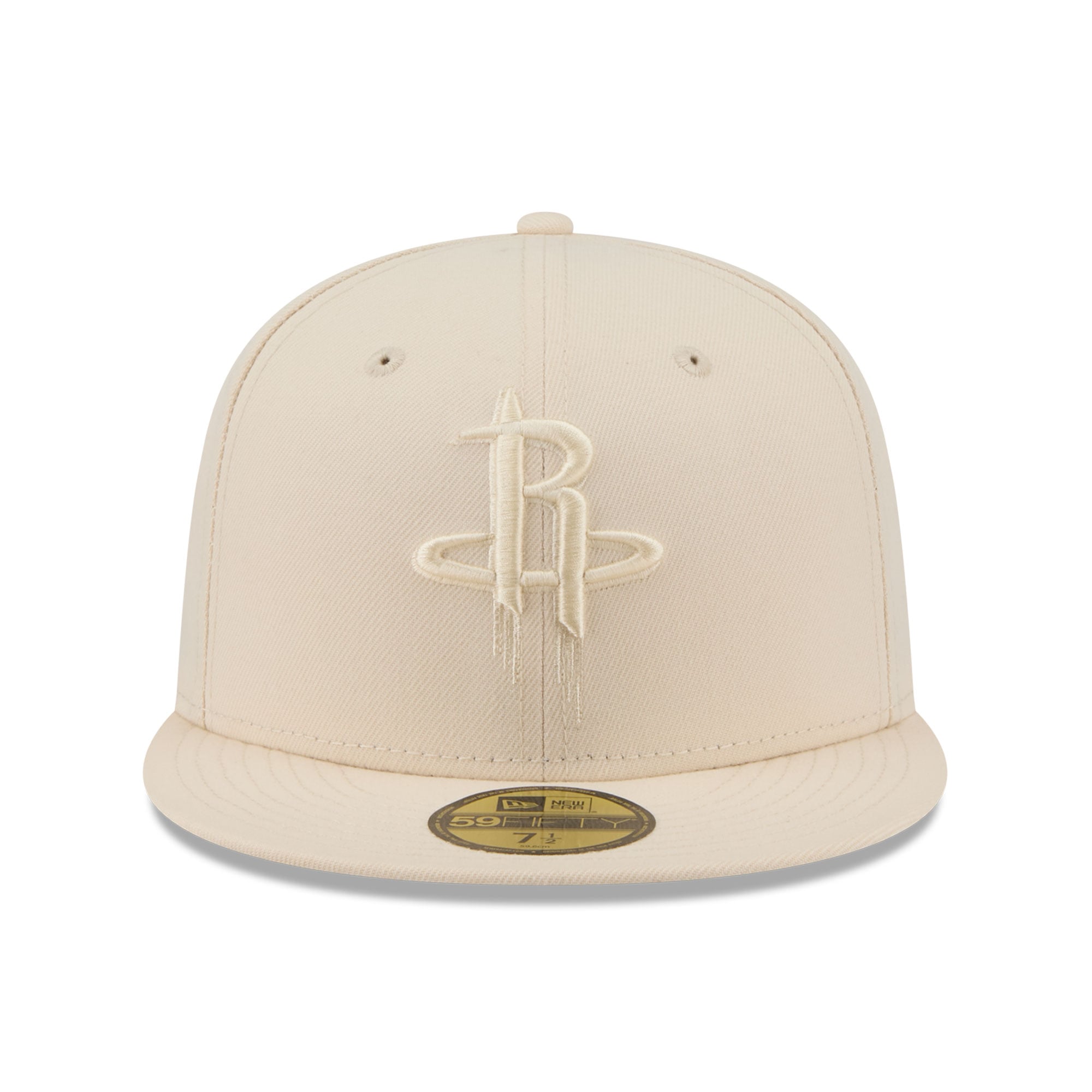 Casquette ajustée New Era 59FIFTY crème pour homme, Houston Rockets, color pack