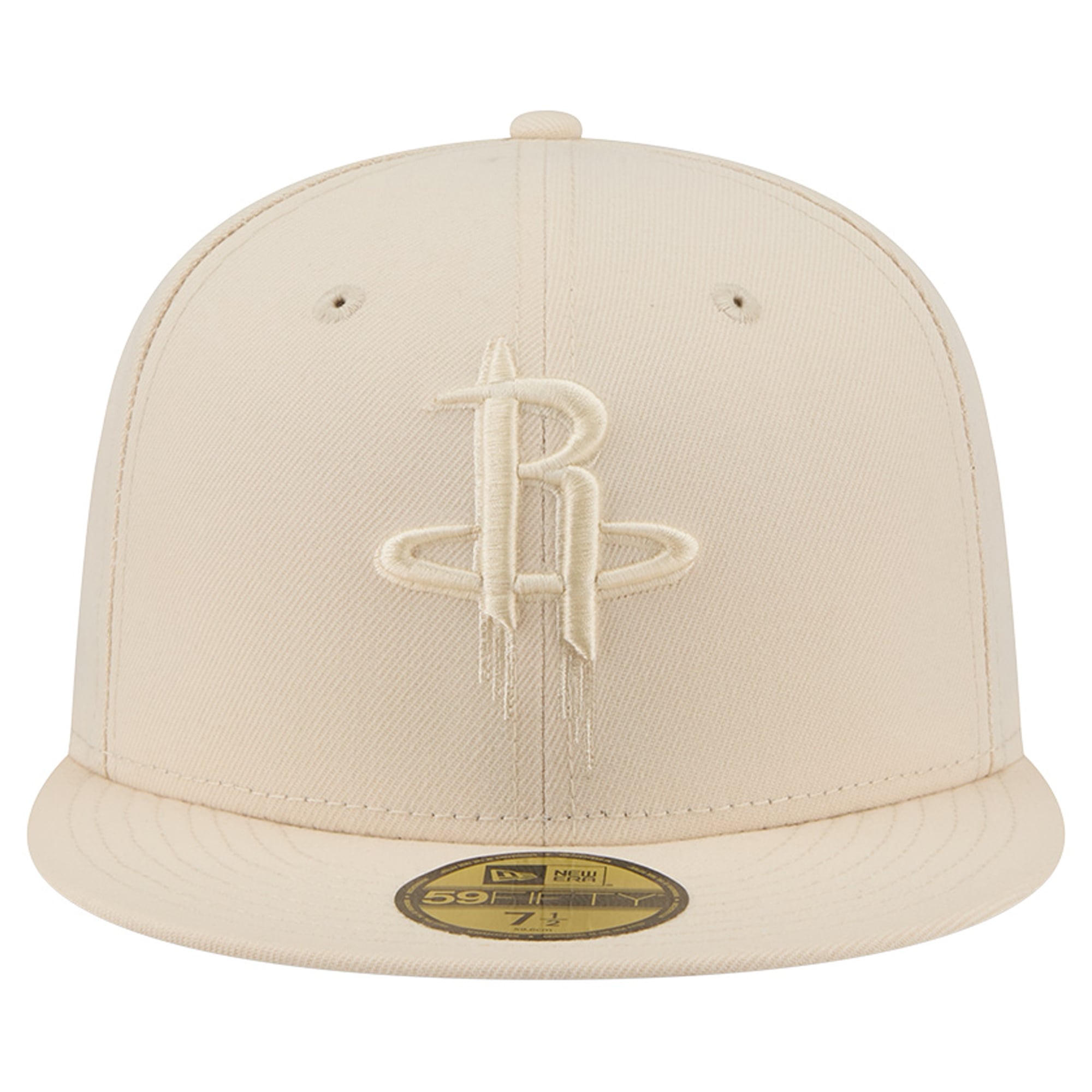 Casquette ajustée New Era 59FIFTY crème pour homme, Houston Rockets, color pack