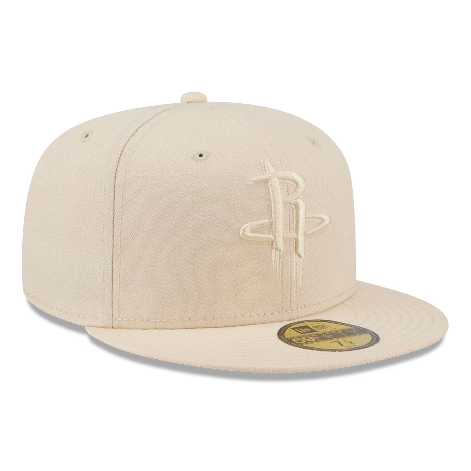 Casquette ajustée New Era 59FIFTY crème pour homme, Houston Rockets, color pack