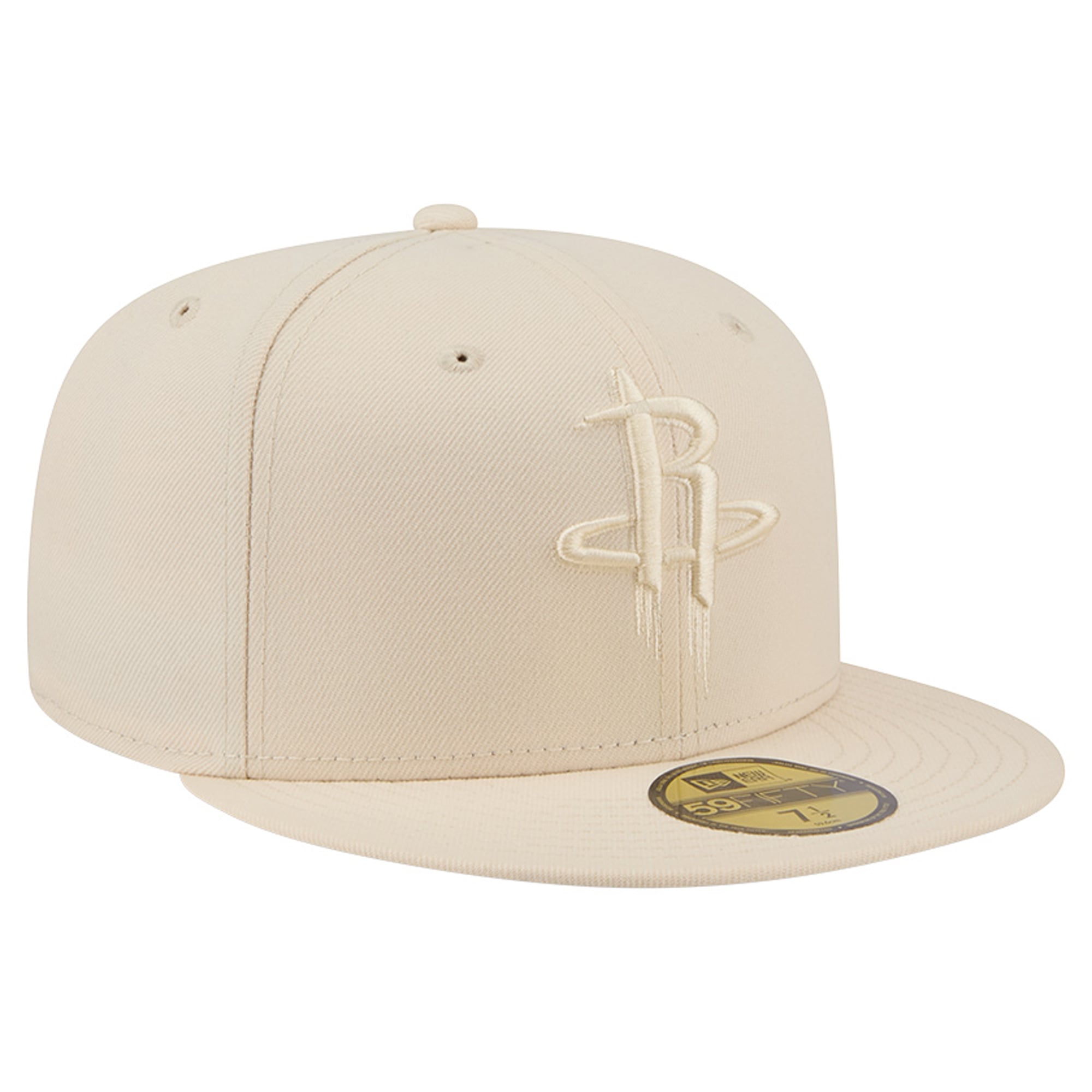 Casquette ajustée New Era 59FIFTY crème pour homme, Houston Rockets, color pack