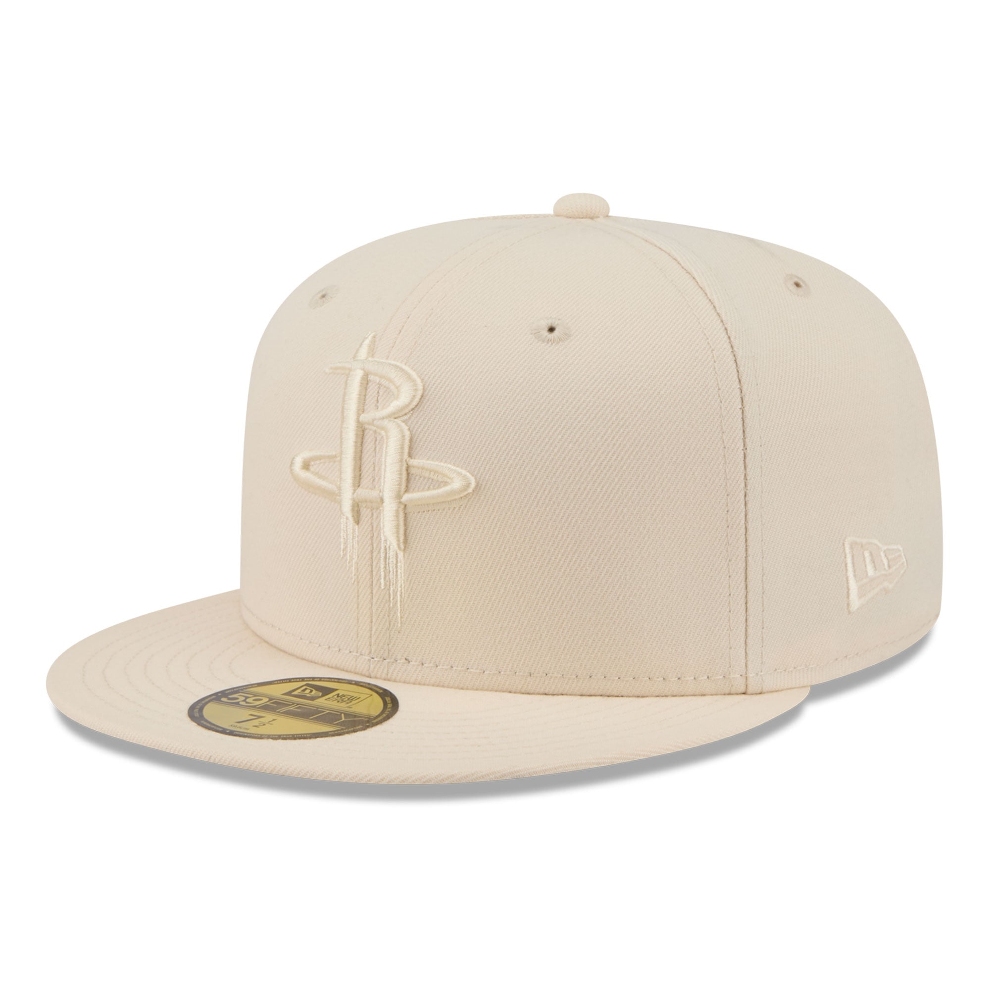 Casquette ajustée New Era 59FIFTY crème pour homme, Houston Rockets, color pack