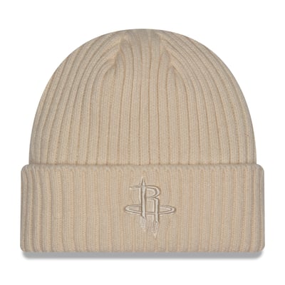 Houston Rockets New Era Color Pack Cuffed Knit Hat - Cream
