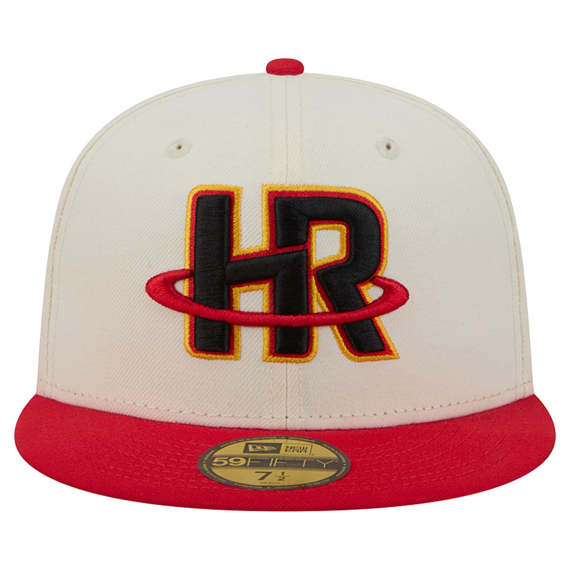 Casquette ajustée New Era Deceptor 59FIFTY crème/rouge pour homme