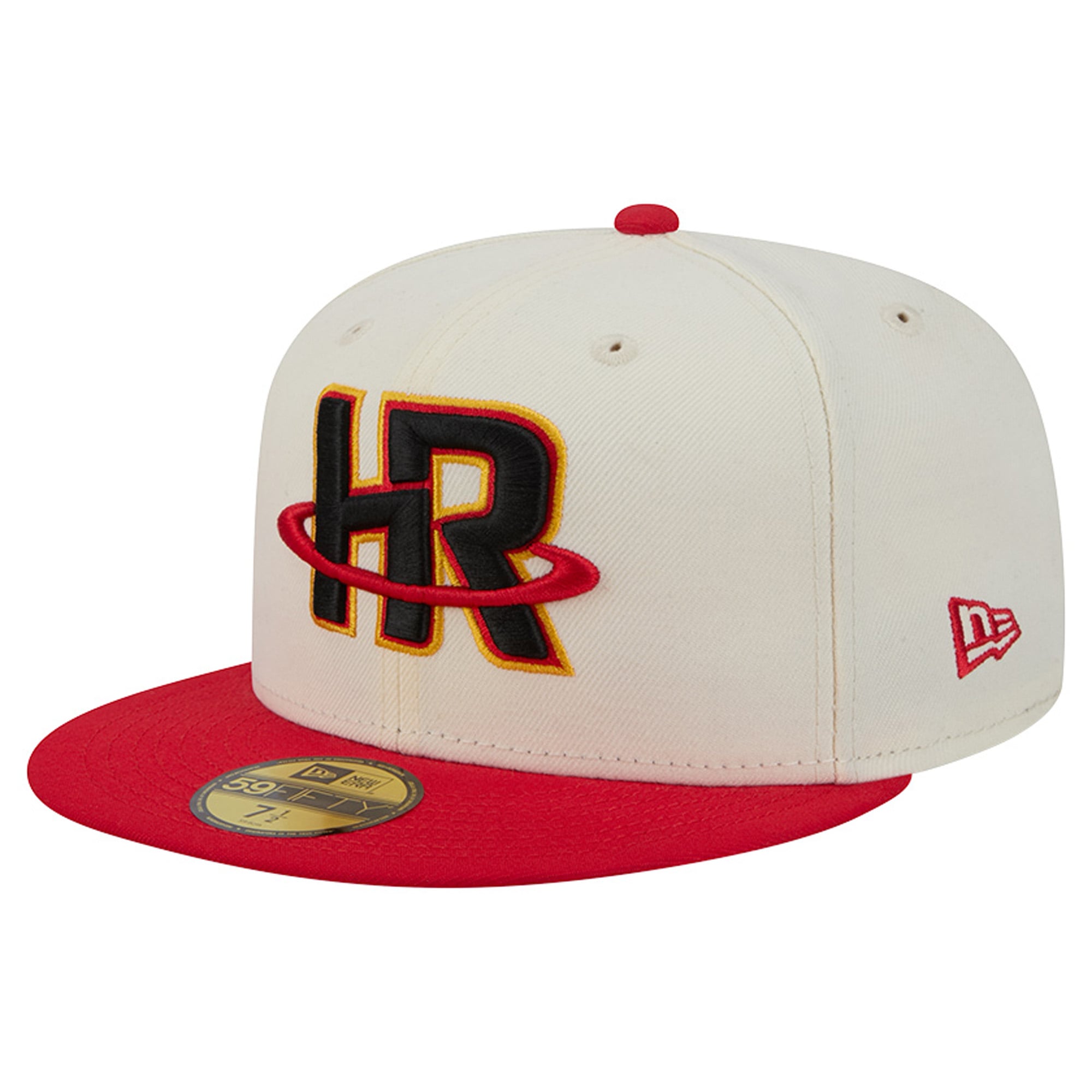 Casquette ajustée New Era Deceptor 59FIFTY crème/rouge pour homme