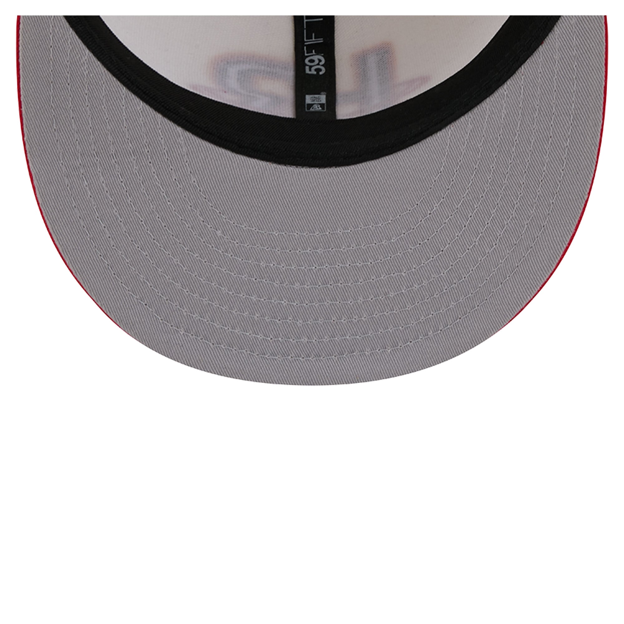 Casquette ajustée New Era Deceptor 59FIFTY crème/rouge pour homme