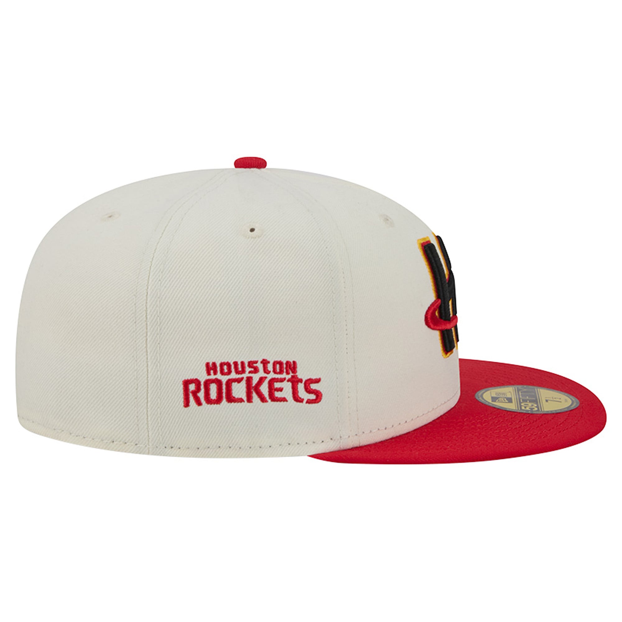 Casquette ajustée New Era Deceptor 59FIFTY crème/rouge pour homme