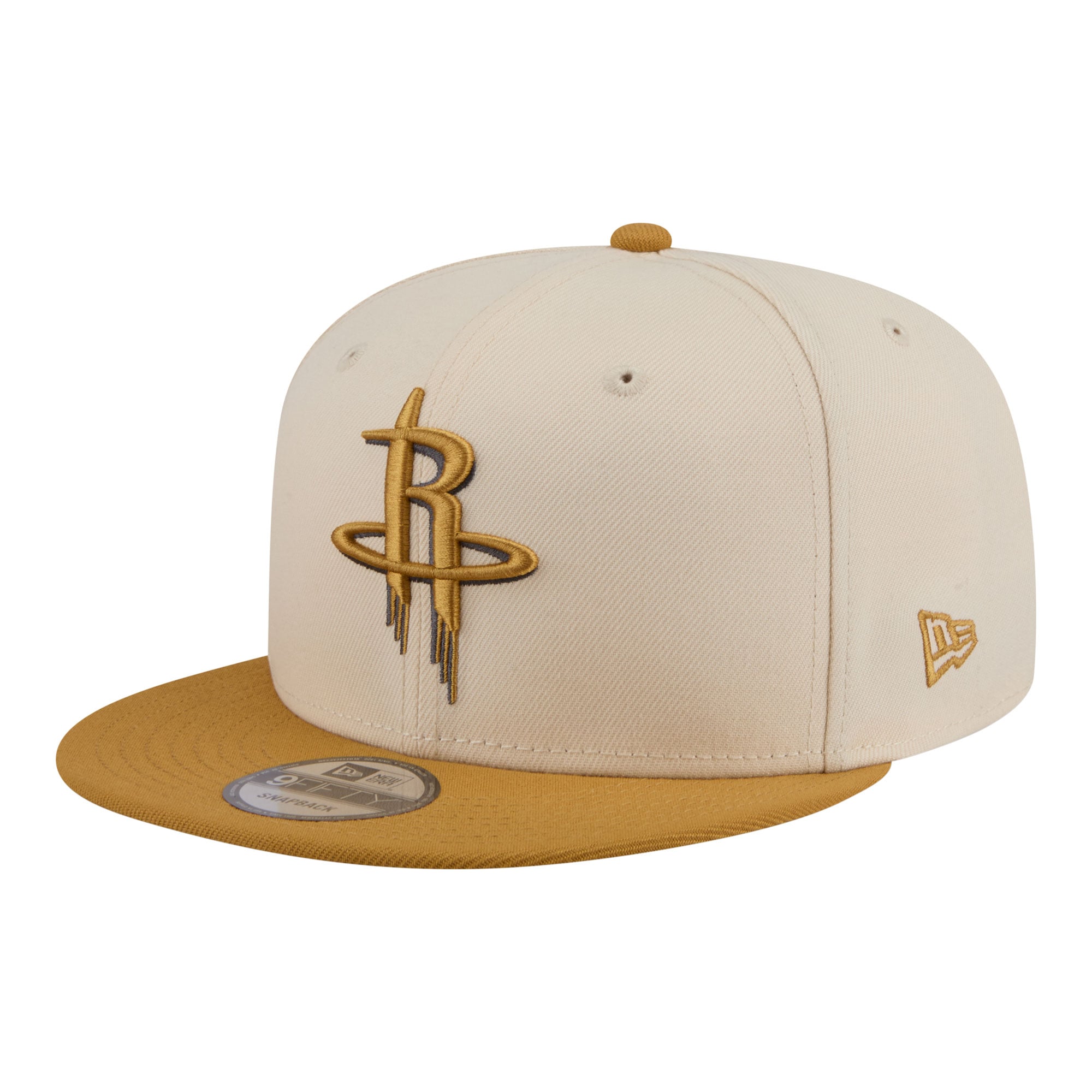 Men's Houston Rockets New Era Cream/Tan Two-Tone Color Pack 9FIFTY Snapback Hat