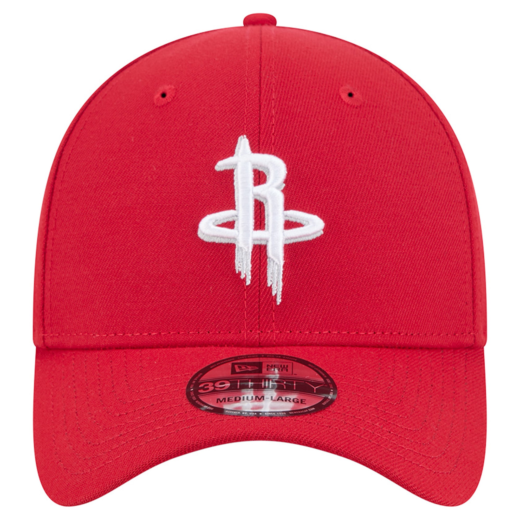 Men's New Era Red Houston Rockets 39THIRTY Flex Hat