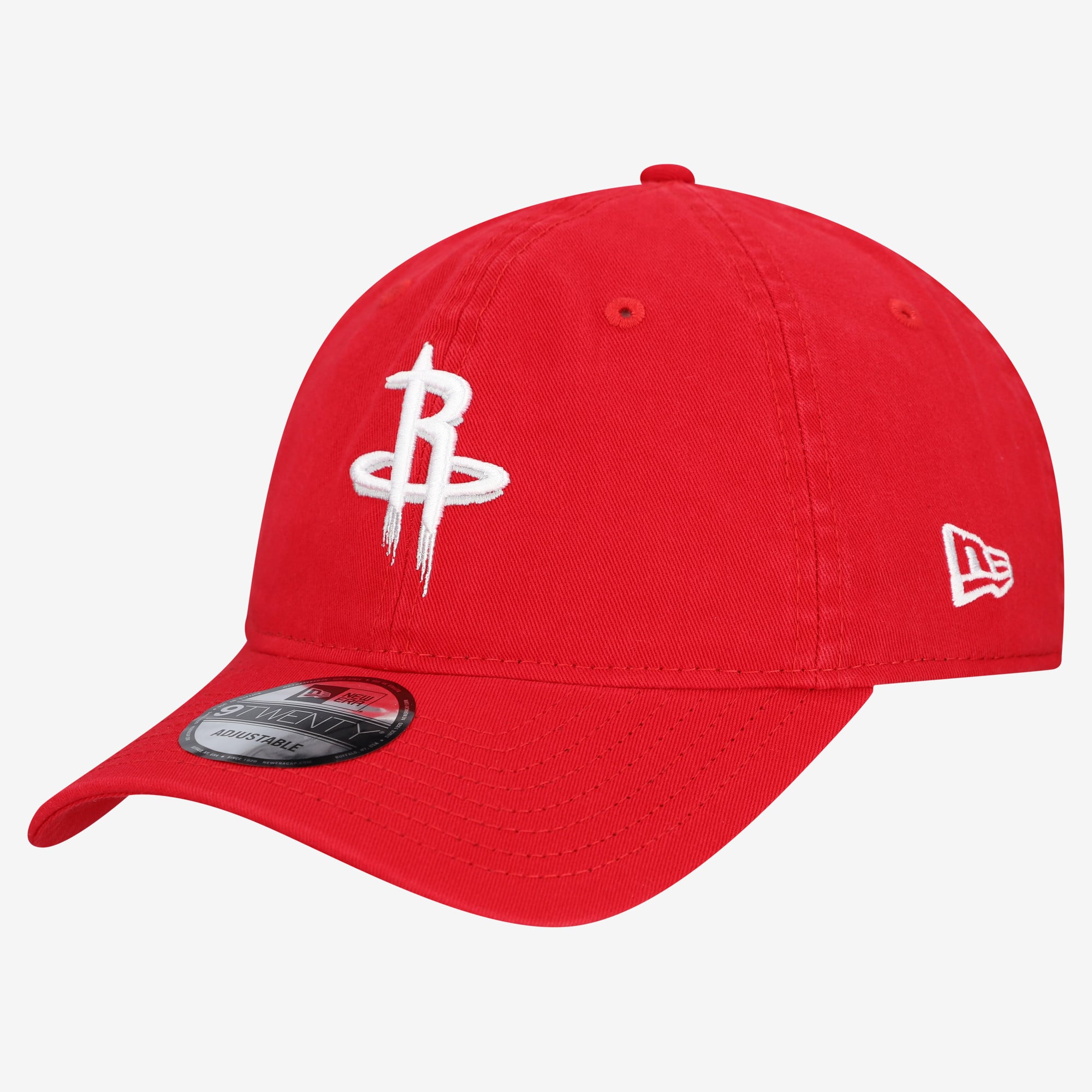 Men's New Era  Red Houston Rockets Team 9TWENTY Adjustable Hat