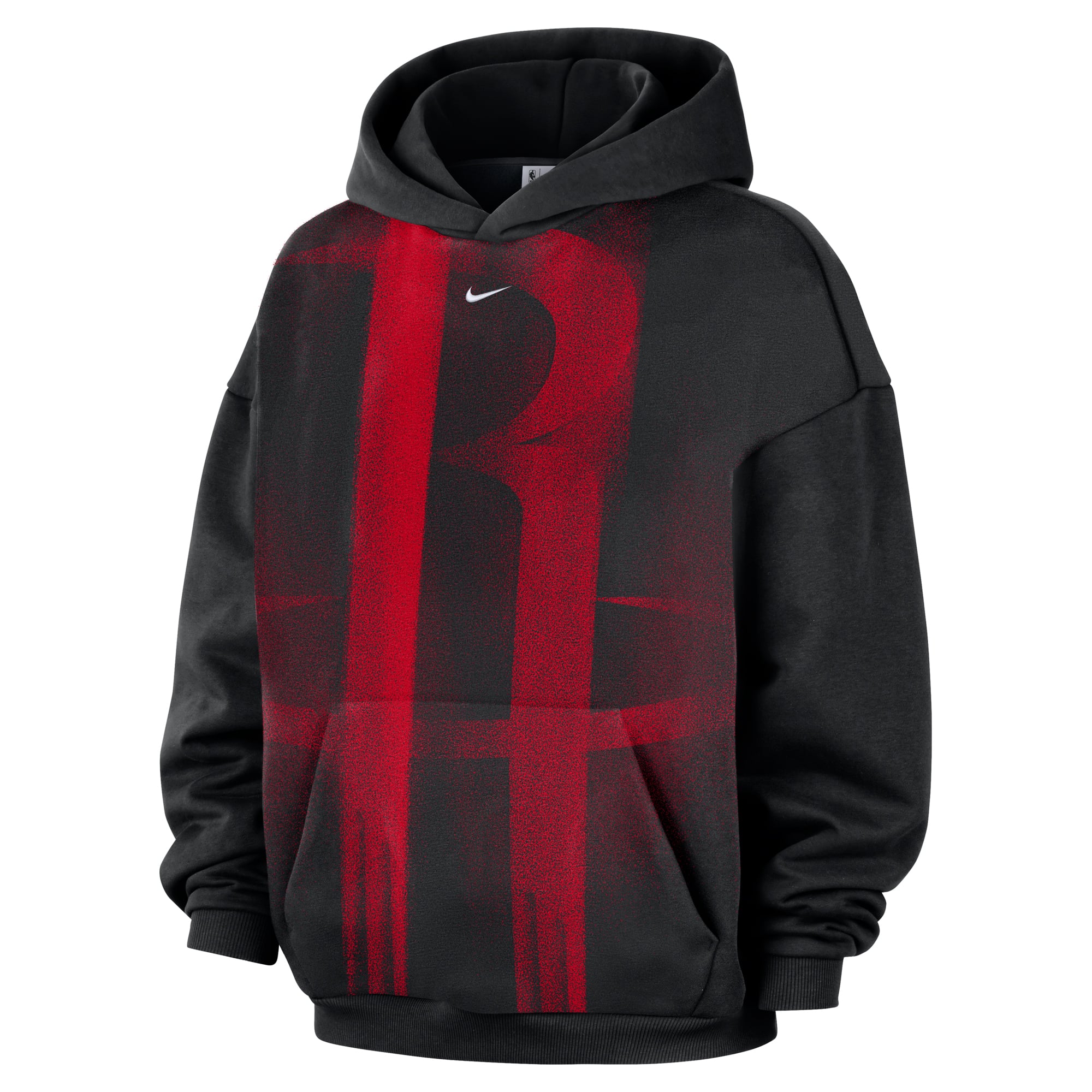 Sweat à capuche Nike Houston Rockets 2026 Standard Issue Practice Icon Fleece noir pour homme