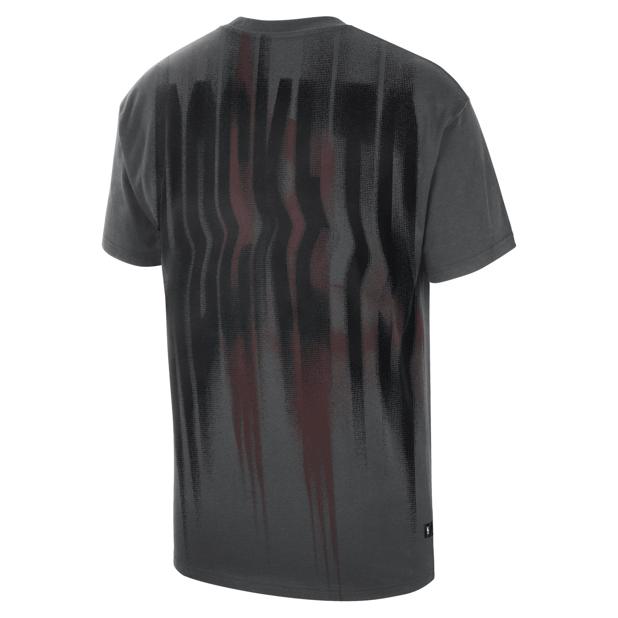 T-shirt Nike Max 90 d'avant-match, couleur anthracite, Houston Rockets 2026, édition standard.