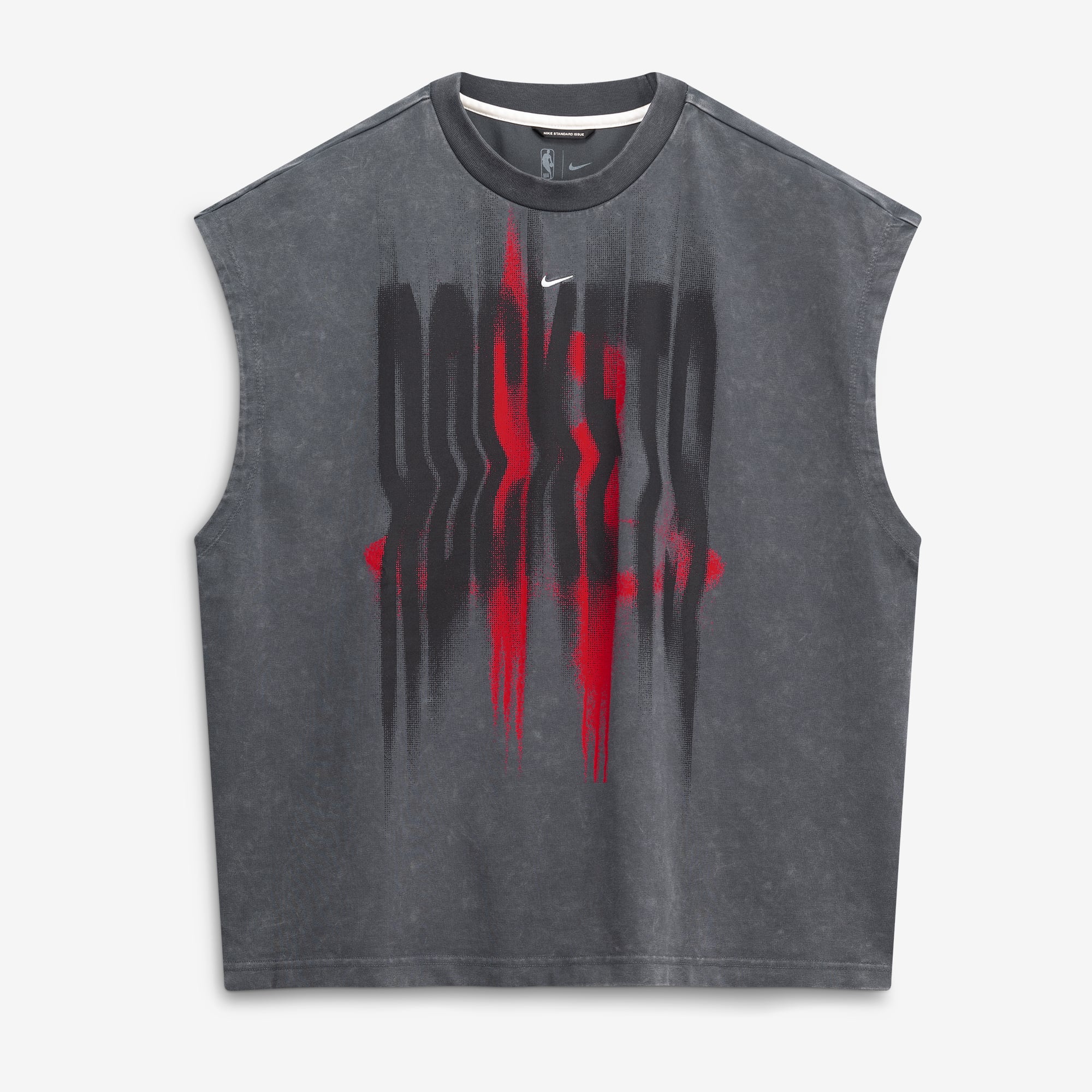 Débardeur d'avant-match Nike anthracite Houston Rockets 2026 Standard Issue pour homme