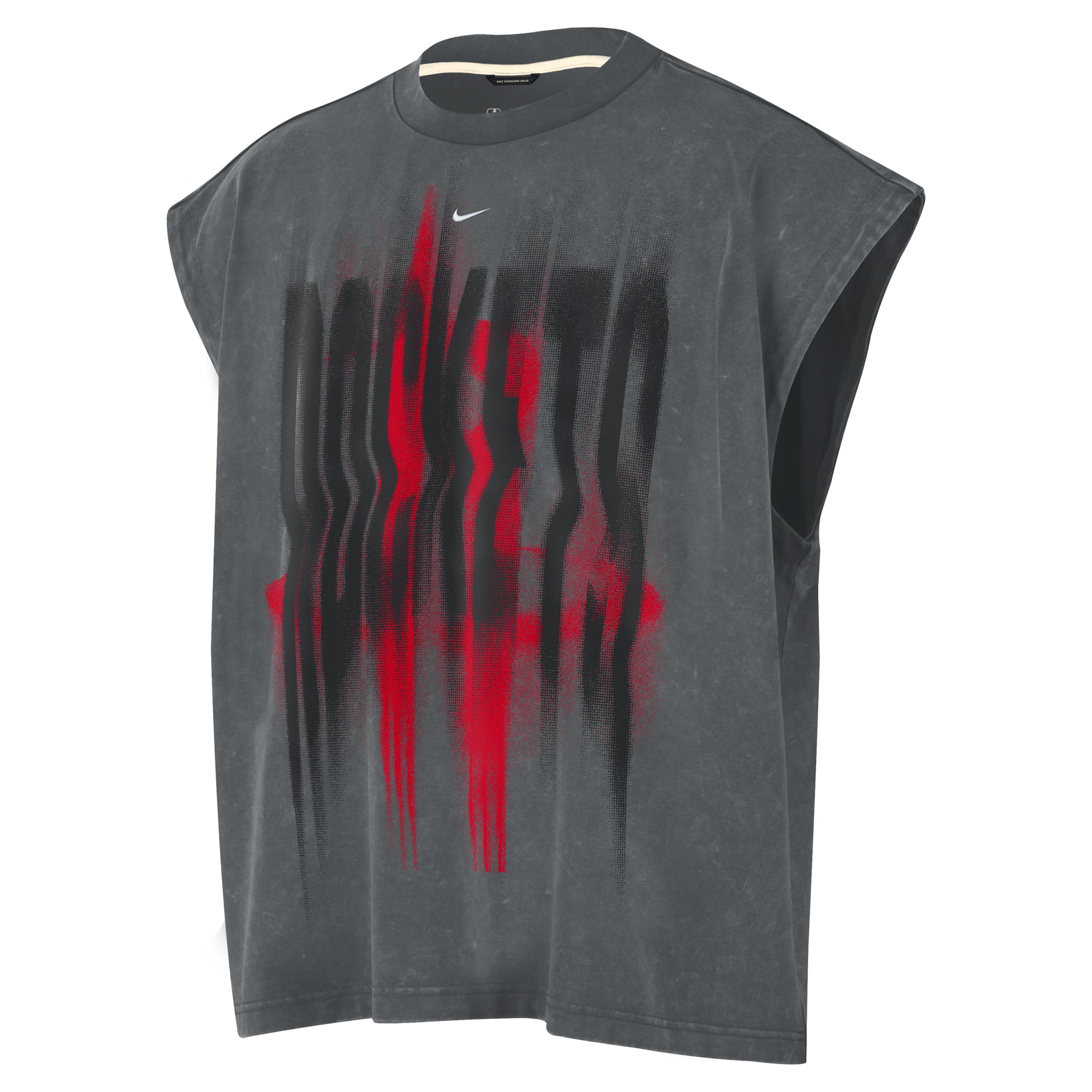 Débardeur d'avant-match Nike anthracite Houston Rockets 2026 Standard Issue pour homme