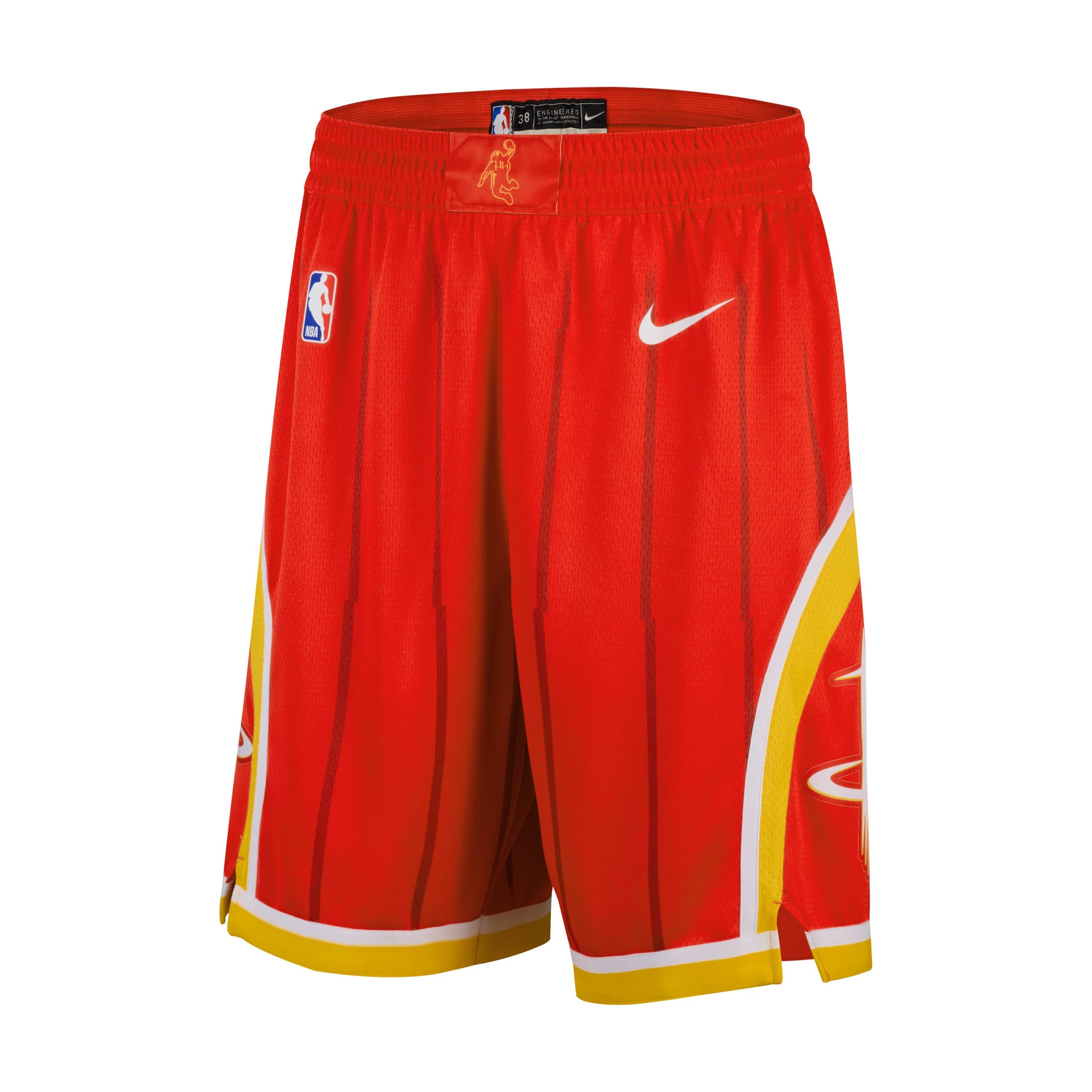 Men's Nike Red Houston Rockets Icon Edition Swingman Shorts