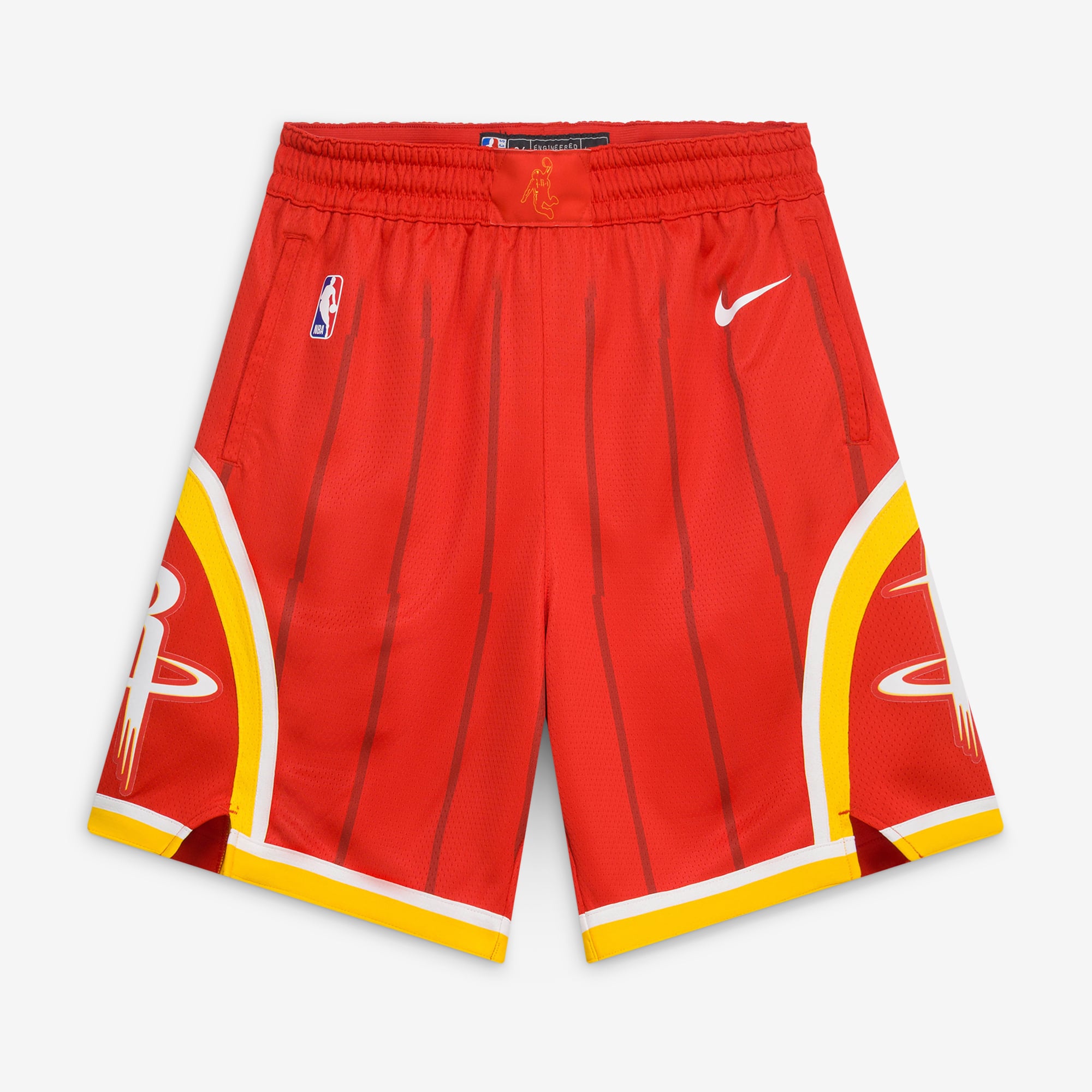 Short Swingman Nike rouge Houston Rockets Icon Edition pour homme