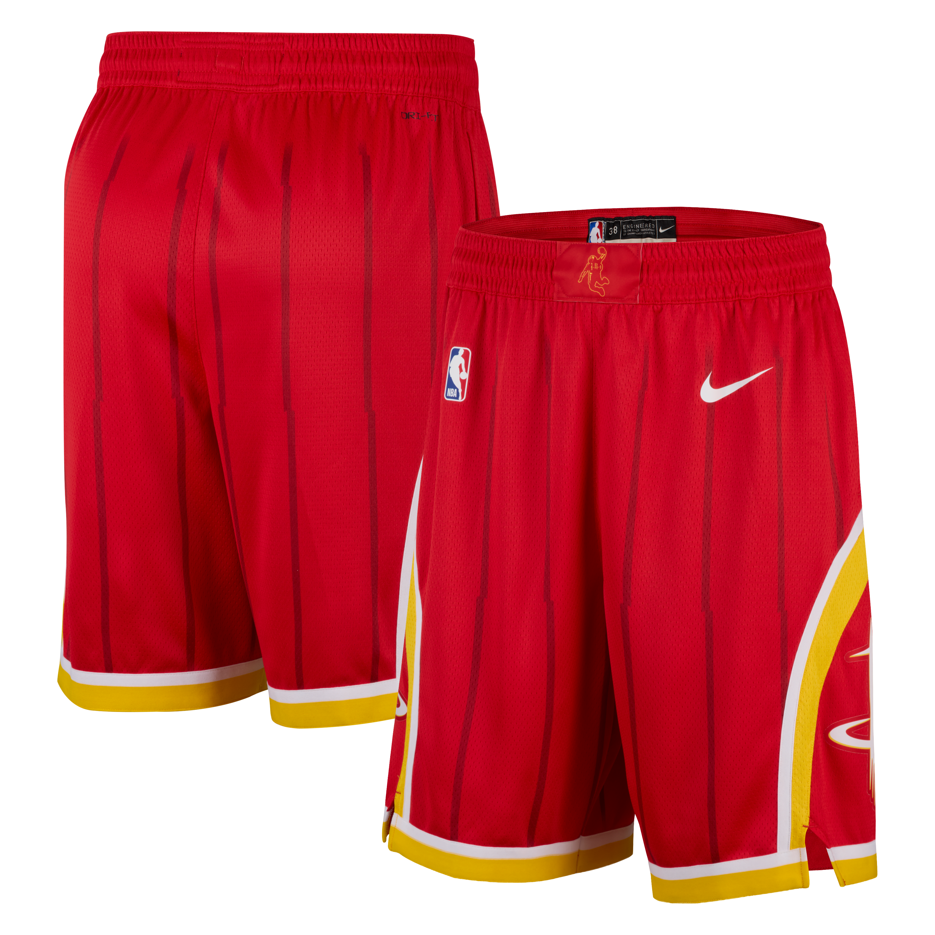 Men's Nike Red Houston Rockets Icon Edition Swingman Shorts