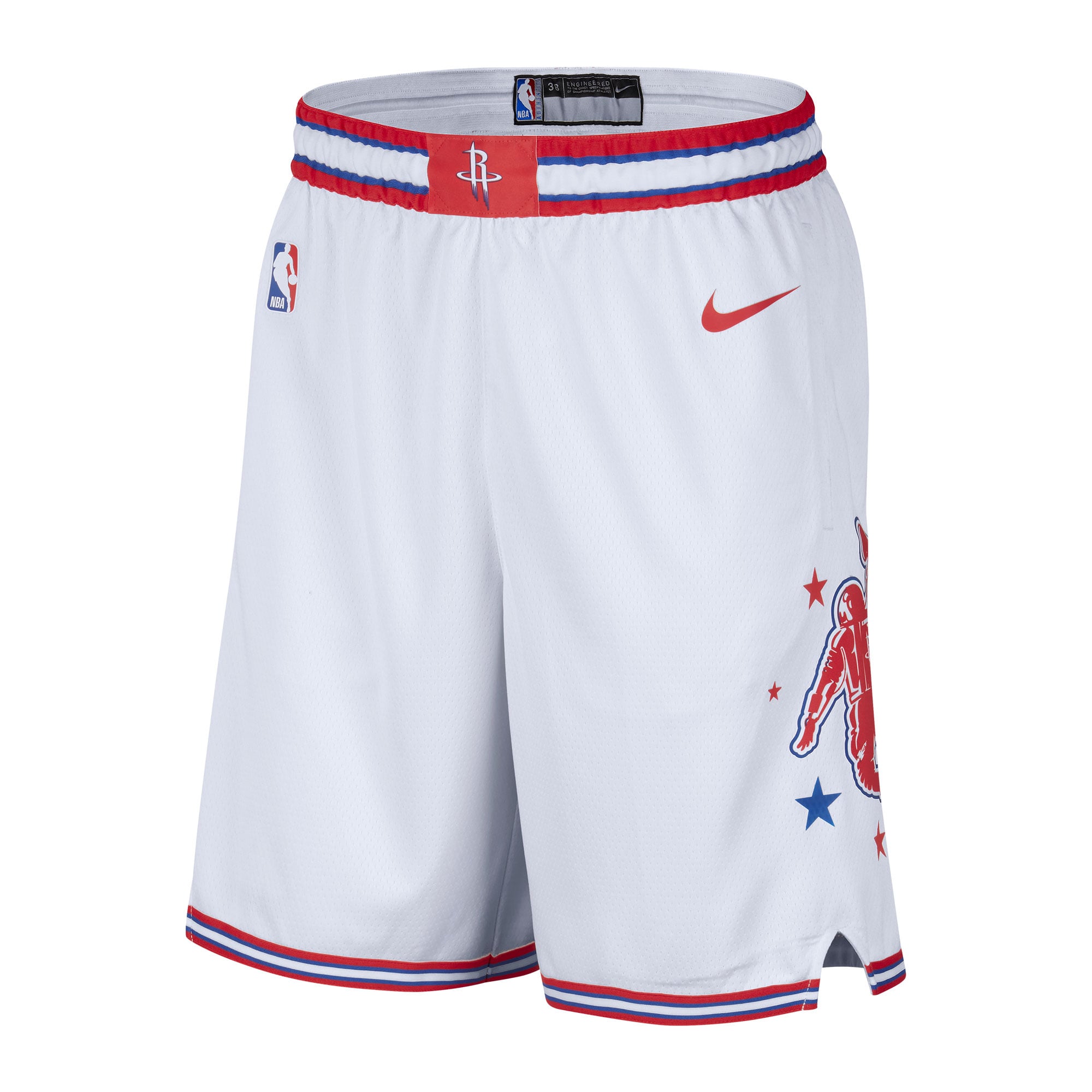 Men's Nike White Houston Rockets City Edition Swingman Shorts