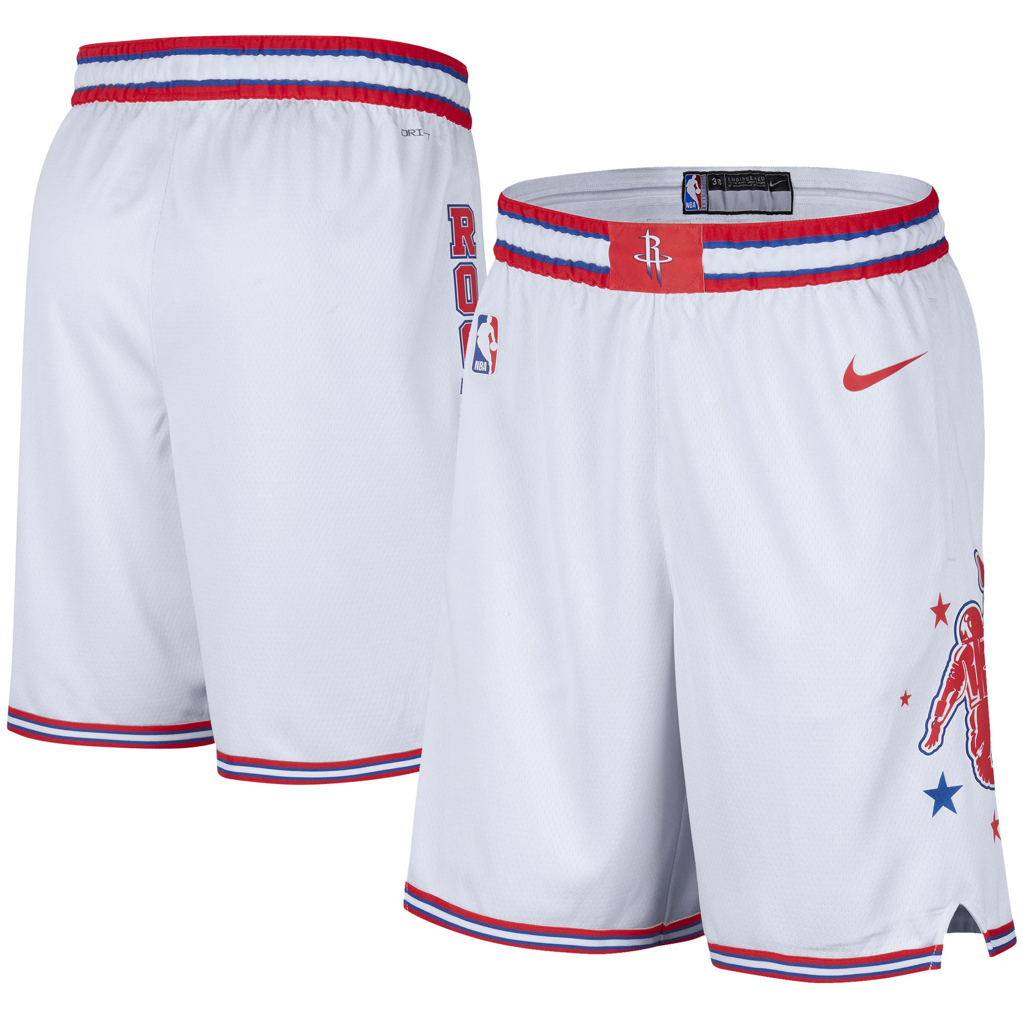 Men's Nike White Houston Rockets City Edition Swingman Shorts