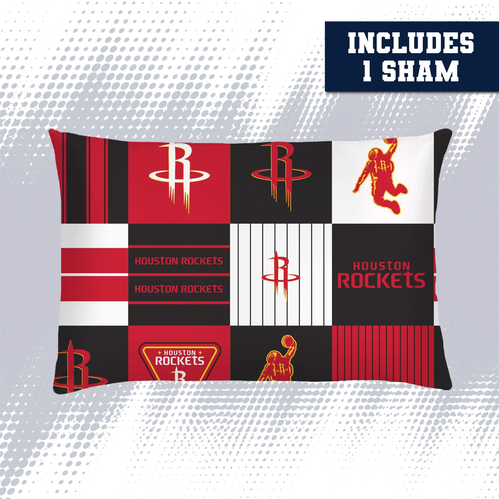 Pegasus Houston Rockets Patchwork Plaid Two-Piece Twin/Twin XL Bed in a Bag Set