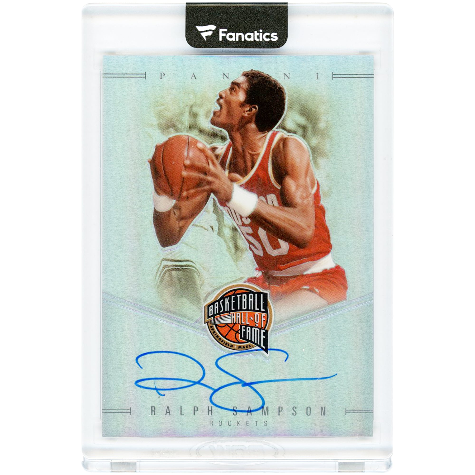 Carte Panini Hall of Fame 2021 autographiée de Ralph Sampson (Houston Rockets) #SH-RSA